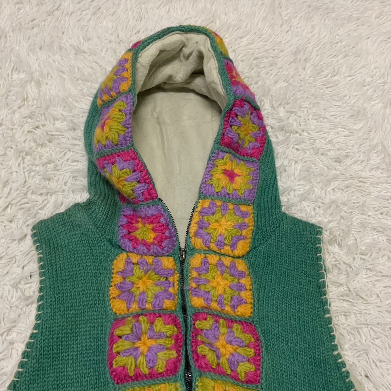 Art Comes First Nice Knit Art Titicaca Vest Hooded Size US XS / EU 42 / 0 - 5 Thumbnail