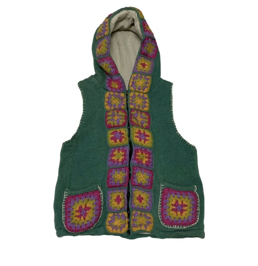 Art Comes First Nice Knit Art Titicaca Vest Hooded Size US XS / EU 42 / 0 - 1 Thumbnail