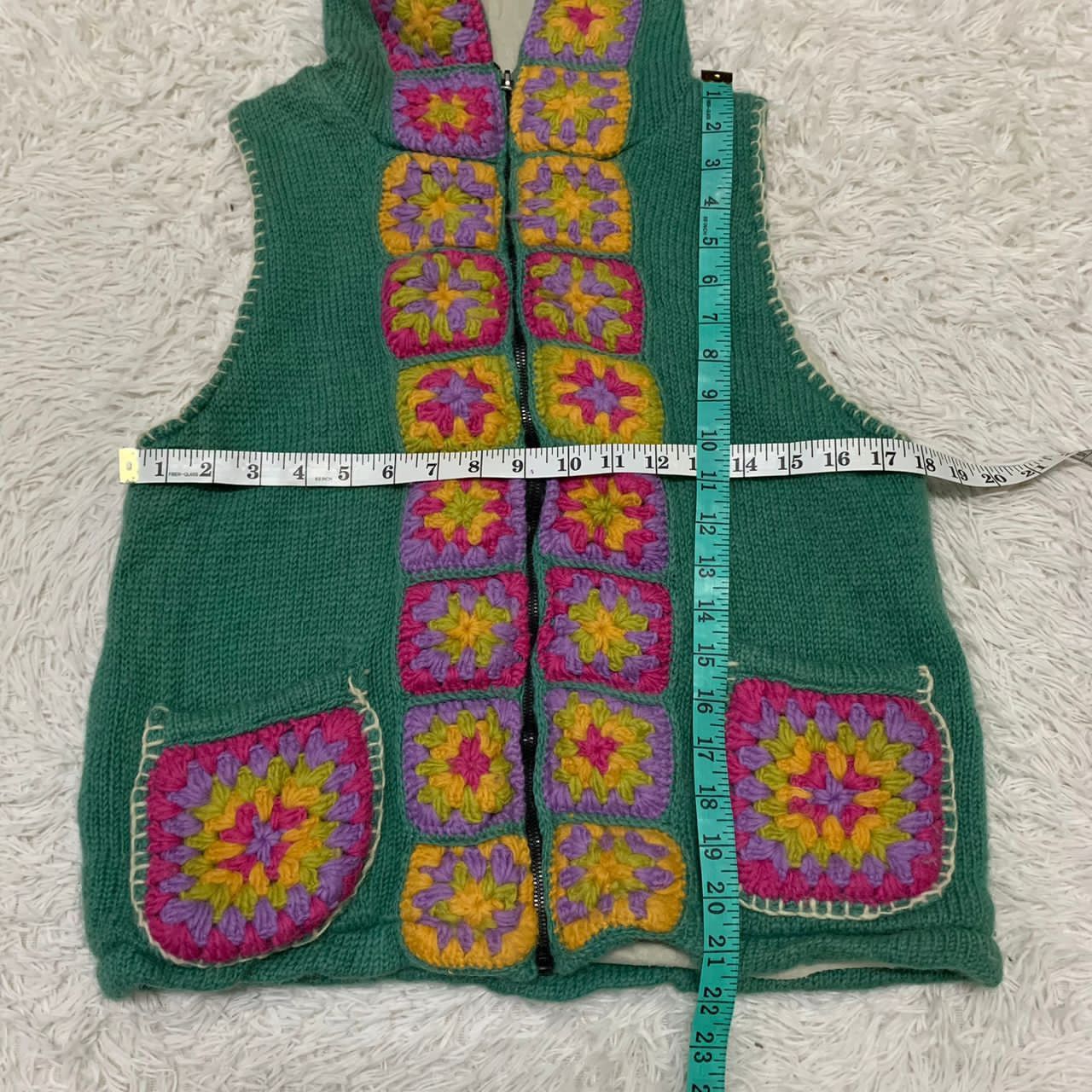 Art Comes First Nice Knit Art Titicaca Vest Hooded Size US XS / EU 42 / 0 - 7 Thumbnail