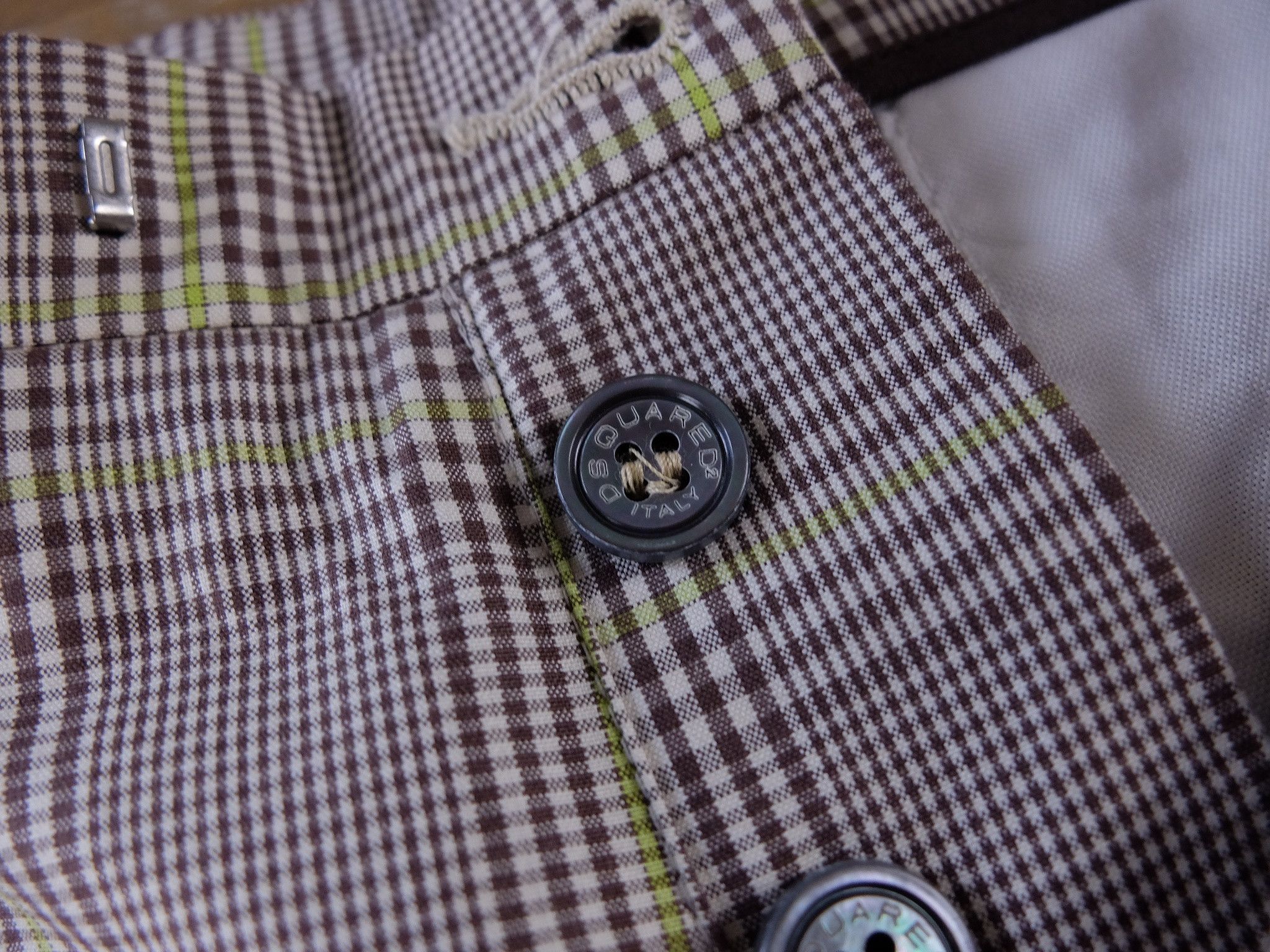 Dsquared2 DSQUARED2 brown cream green plaid mini cotton shorts 42 Size 28" / US 6 / IT 42 - 5 Thumbnail