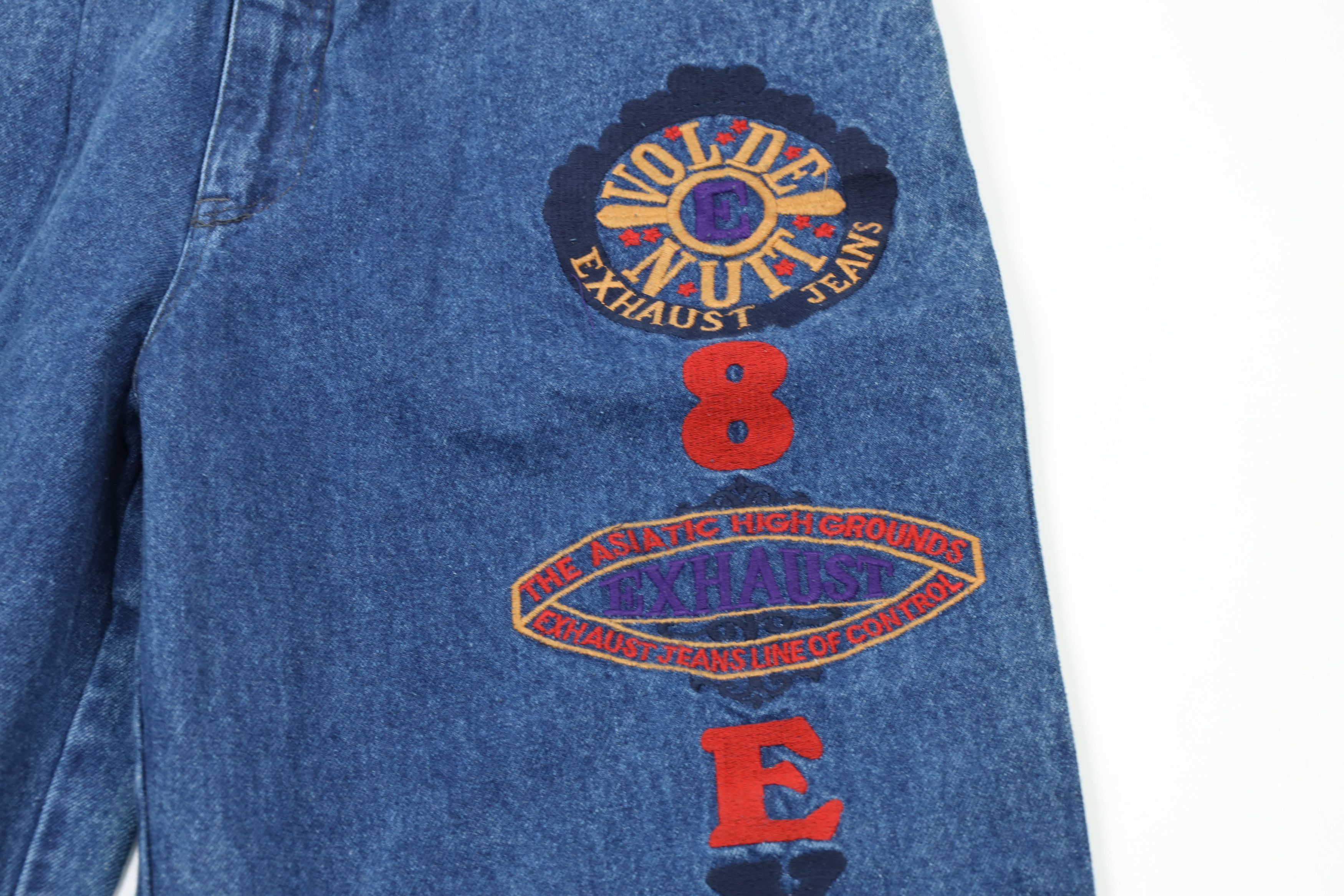 Vintage NOS Vintage 90s Streetwear Baggy Loose Fit Denim Jeans Blue Size US 32 / EU 48 - 5 Thumbnail
