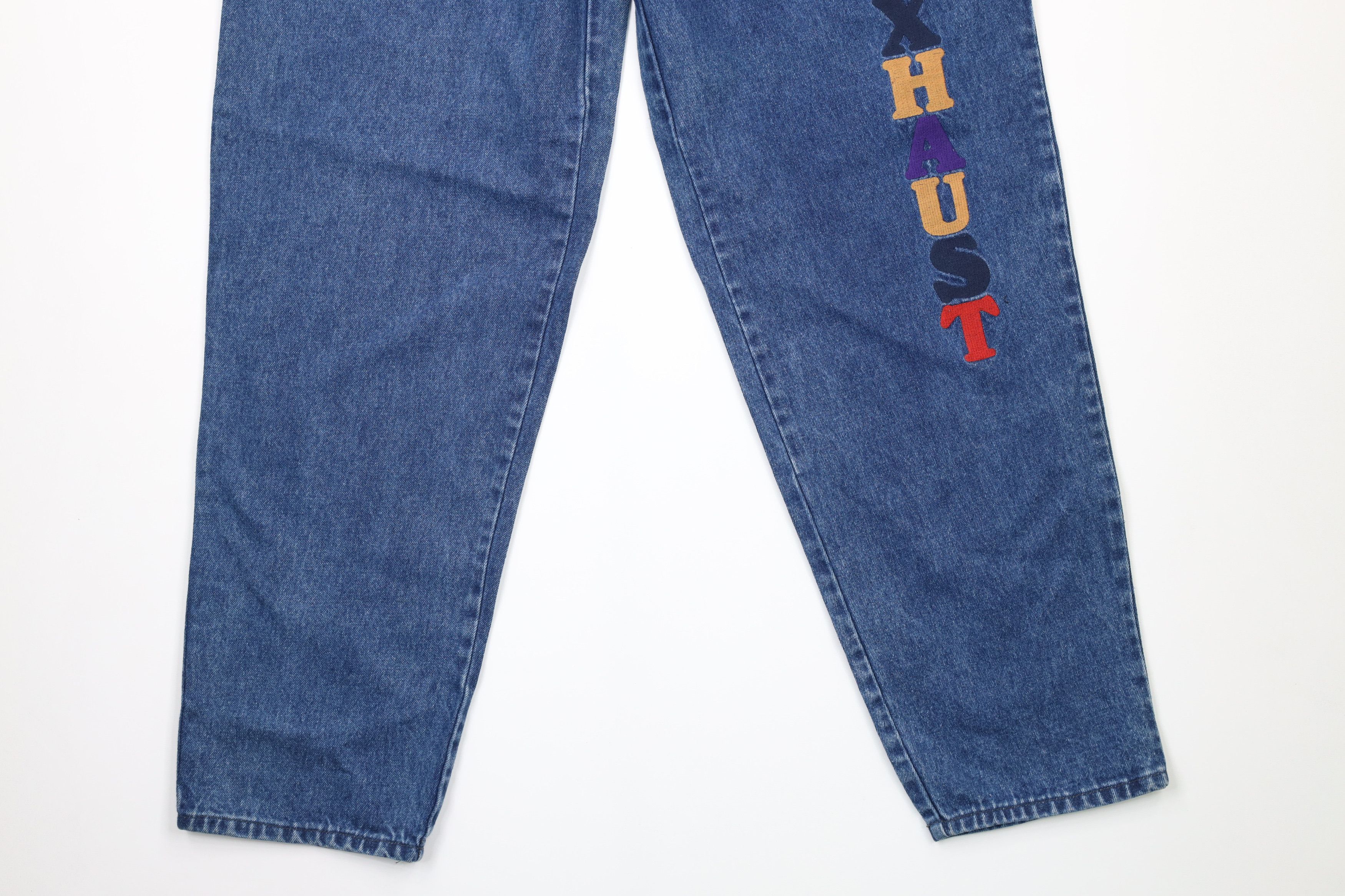 Vintage NOS Vintage 90s Streetwear Baggy Loose Fit Denim Jeans Blue Size US 32 / EU 48 - 4 Thumbnail