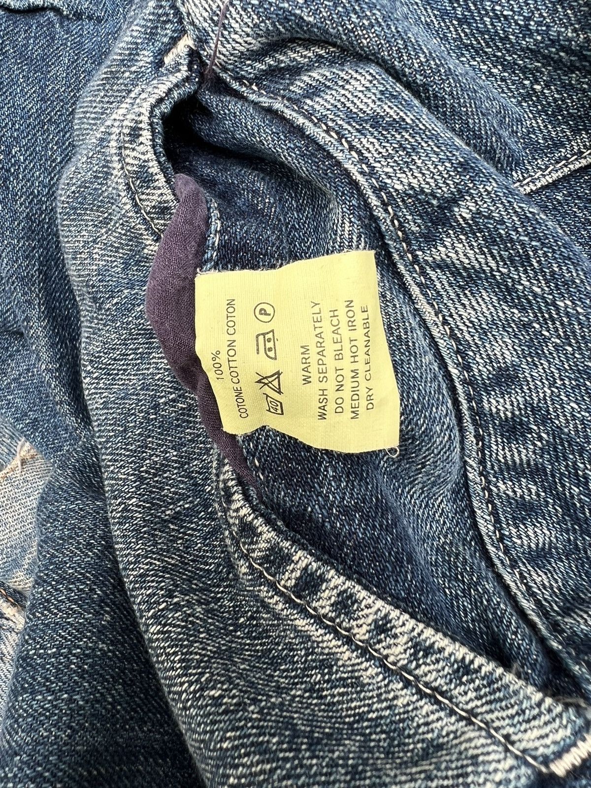 Kapital Vintage Kapital Japan Cinch Back Snap Button Denim Jeans Size US 29 - 20 Thumbnail