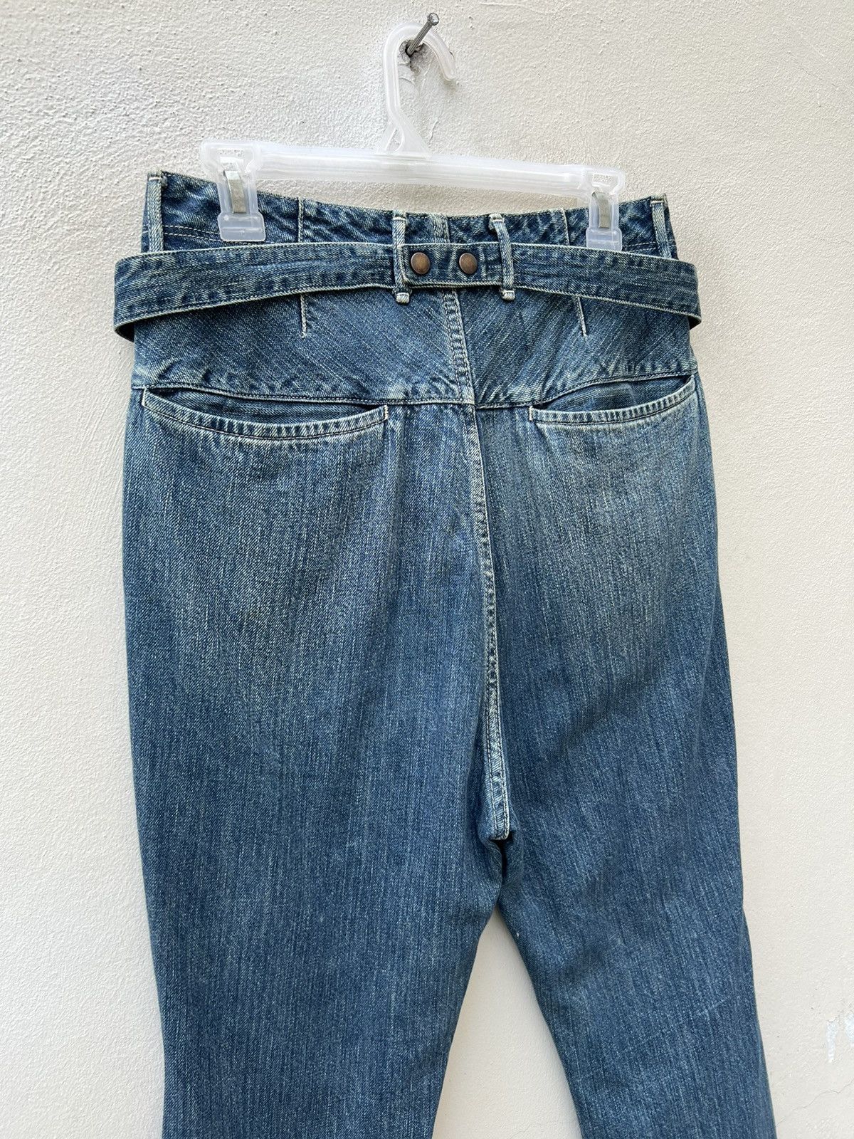 Kapital Vintage Kapital Japan Cinch Back Snap Button Denim Jeans Size US 29 - 14 Thumbnail