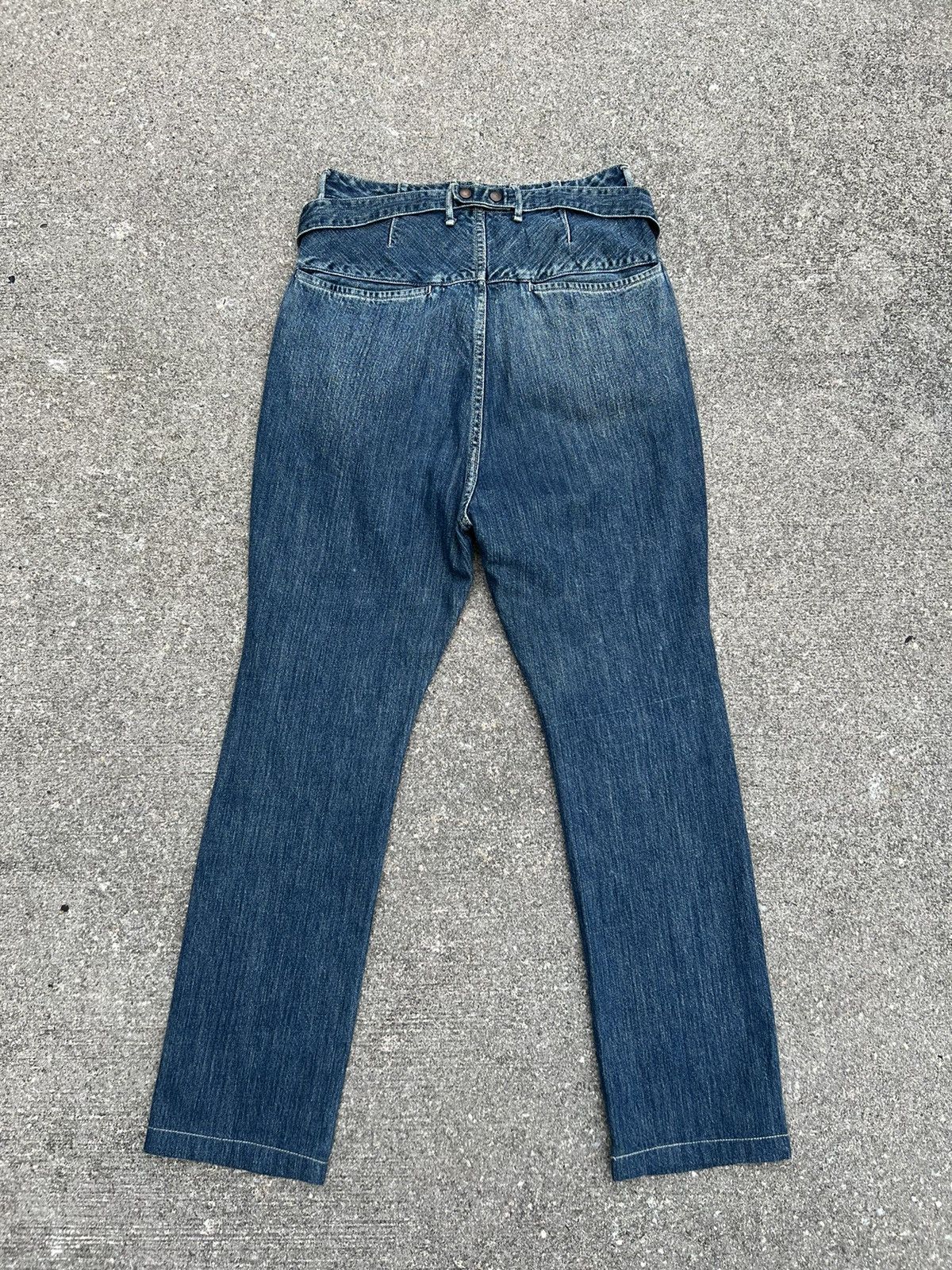 Kapital Vintage Kapital Japan Cinch Back Snap Button Denim Jeans Size US 29 - 4 Thumbnail