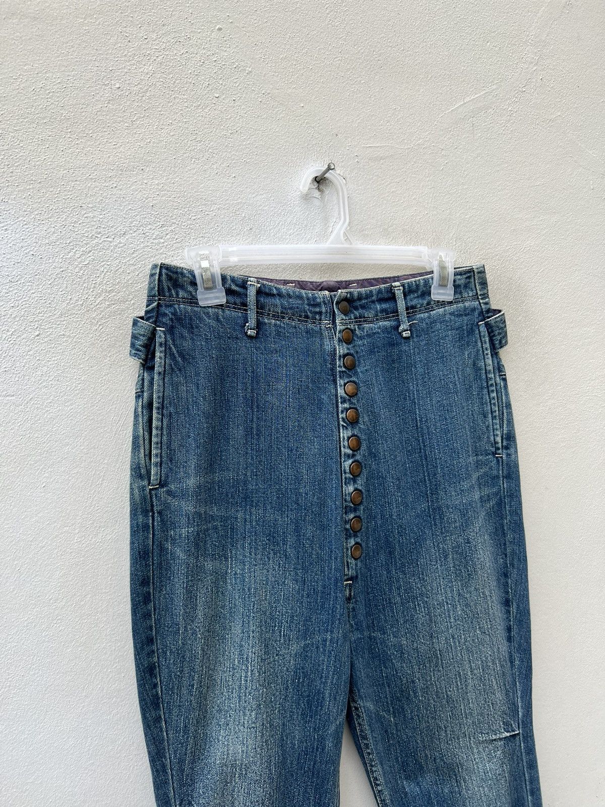 Kapital Vintage Kapital Japan Cinch Back Snap Button Denim Jeans Size US 29 - 6 Thumbnail