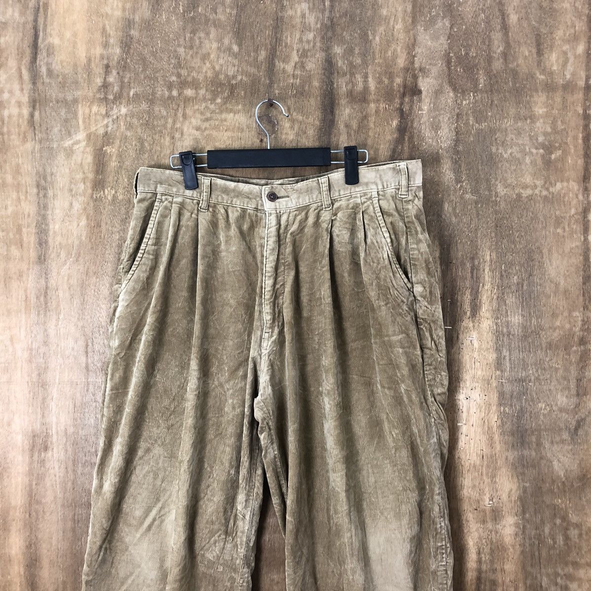 Japanese Brand Good Day Brown Corduroi Casual pants #6299 Size US 34 / EU 50 - 2 Thumbnail