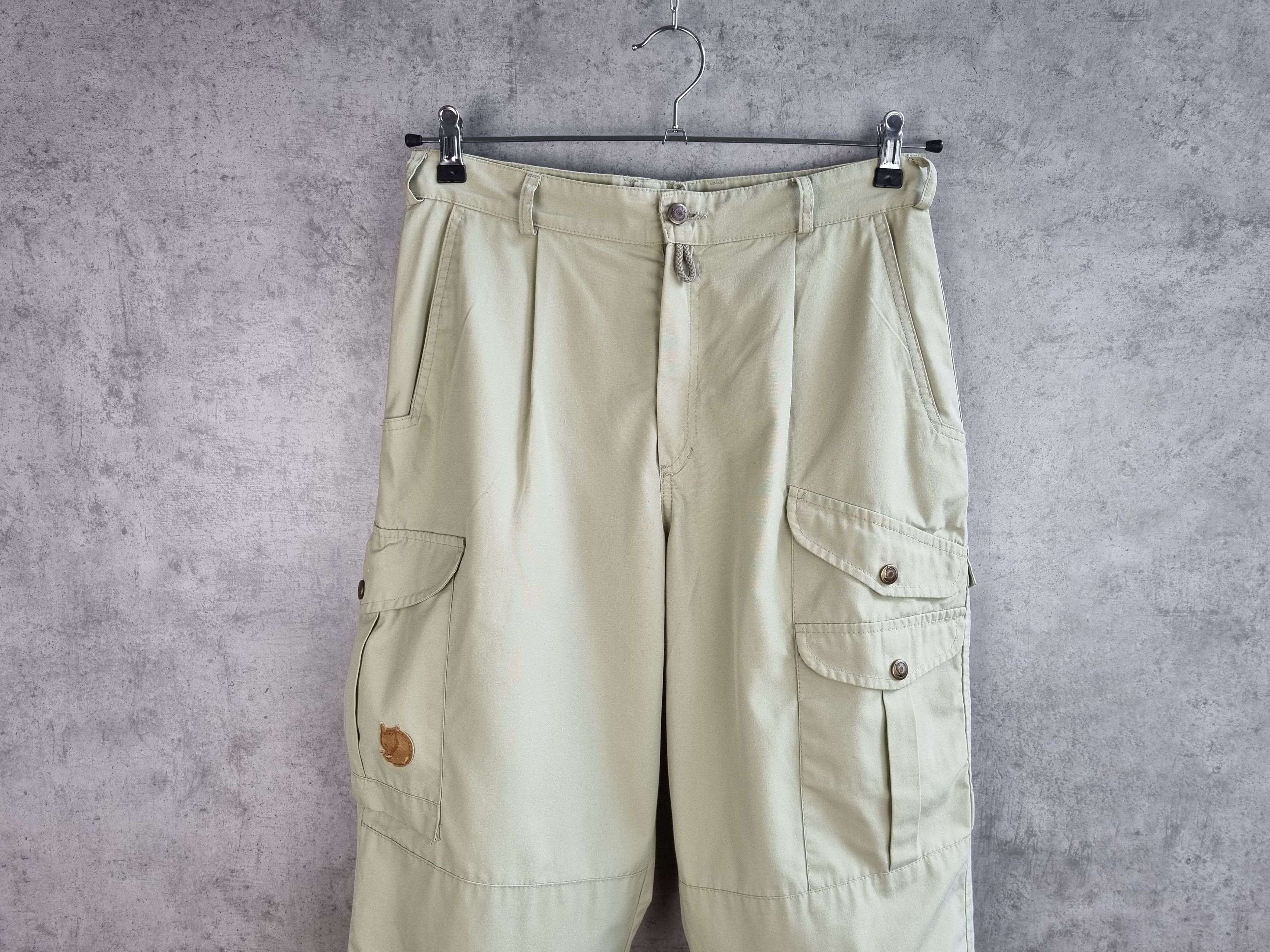 image of 80's High Waist Fjallraven Cargo Tracking Pants in Old Olive, Men's (Size 30)