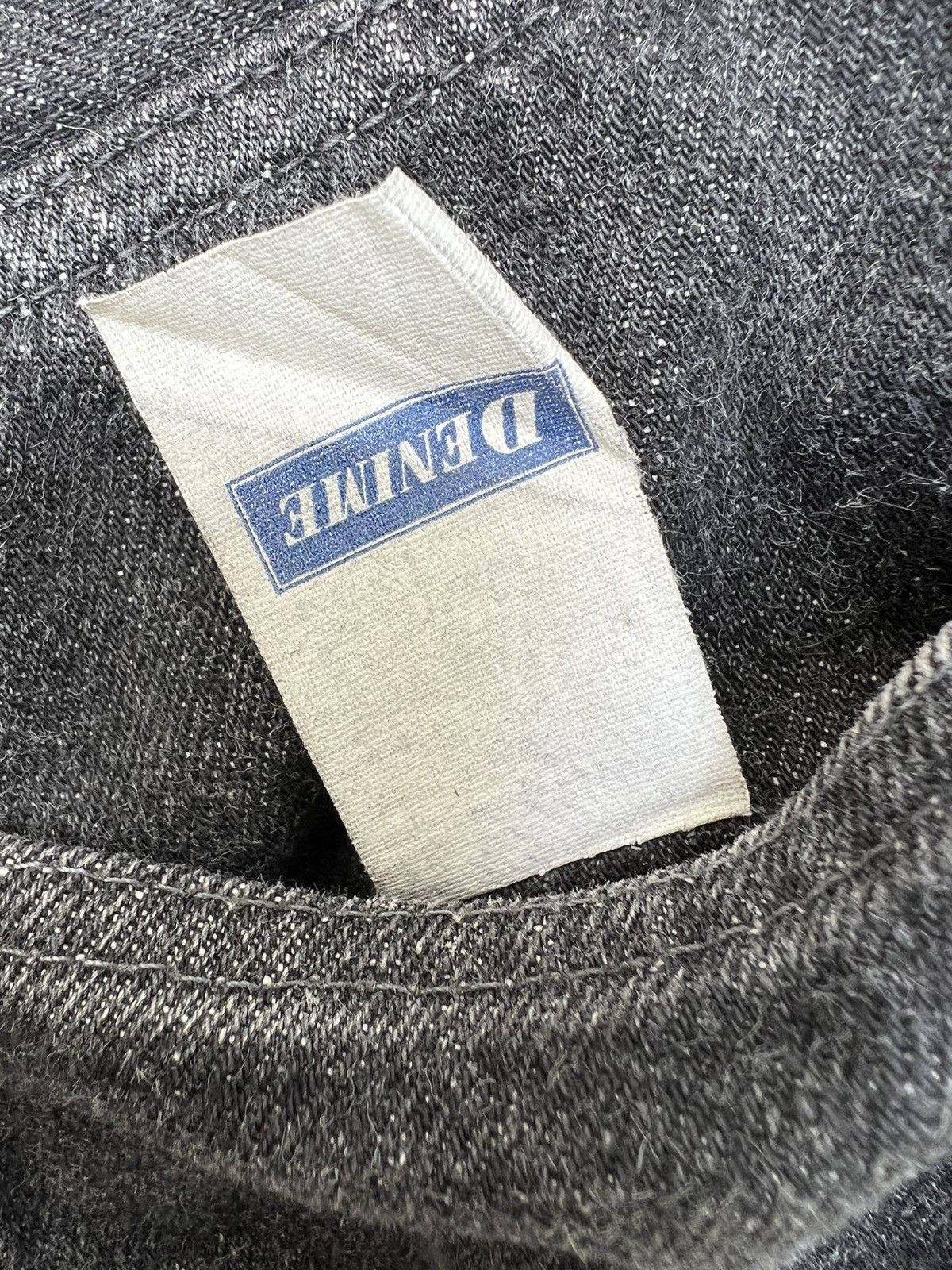 Denime VTG DENIME Orizzonti Japan Fade Black Denim Selvedge Jeans Size US 33 - 16 Thumbnail