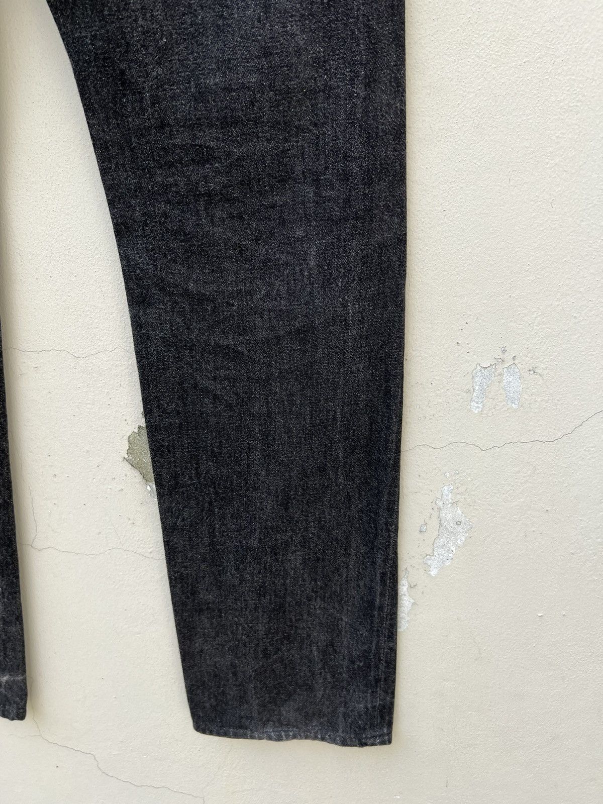 Denime VTG DENIME Orizzonti Japan Fade Black Denim Selvedge Jeans Size US 33 - 13 Thumbnail