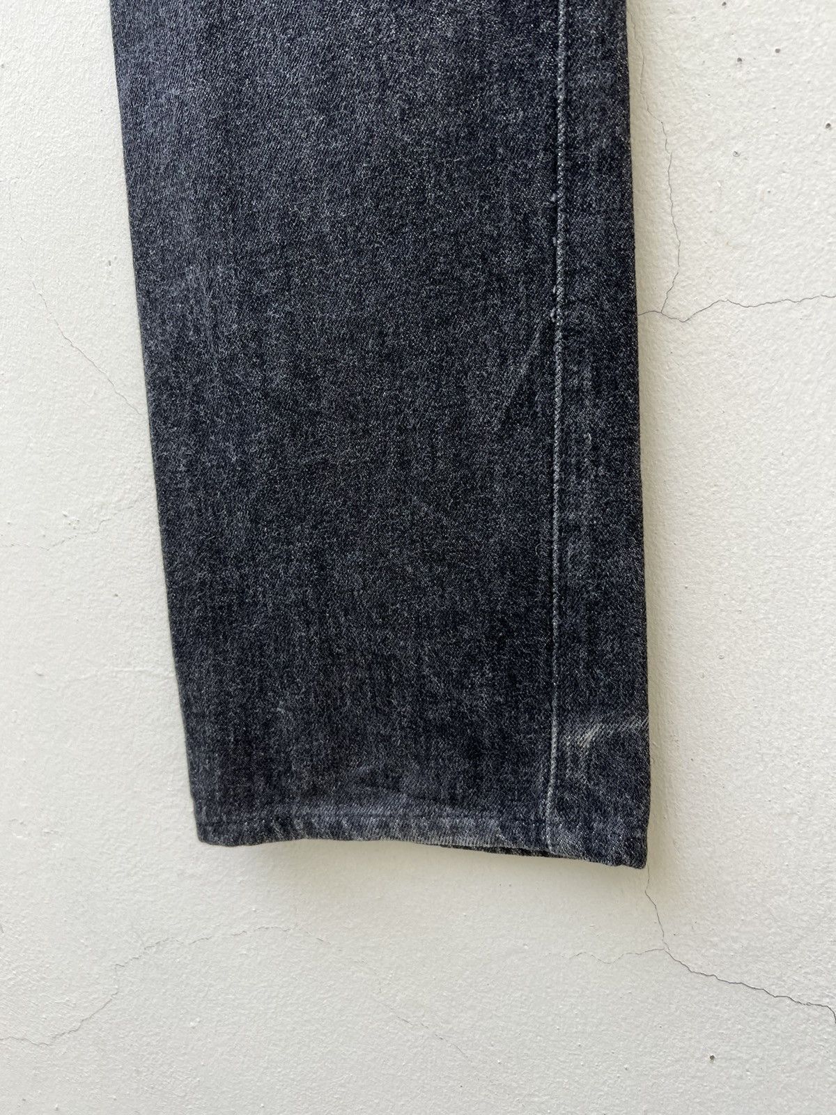 Denime VTG DENIME Orizzonti Japan Fade Black Denim Selvedge Jeans Size US 33 - 10 Thumbnail