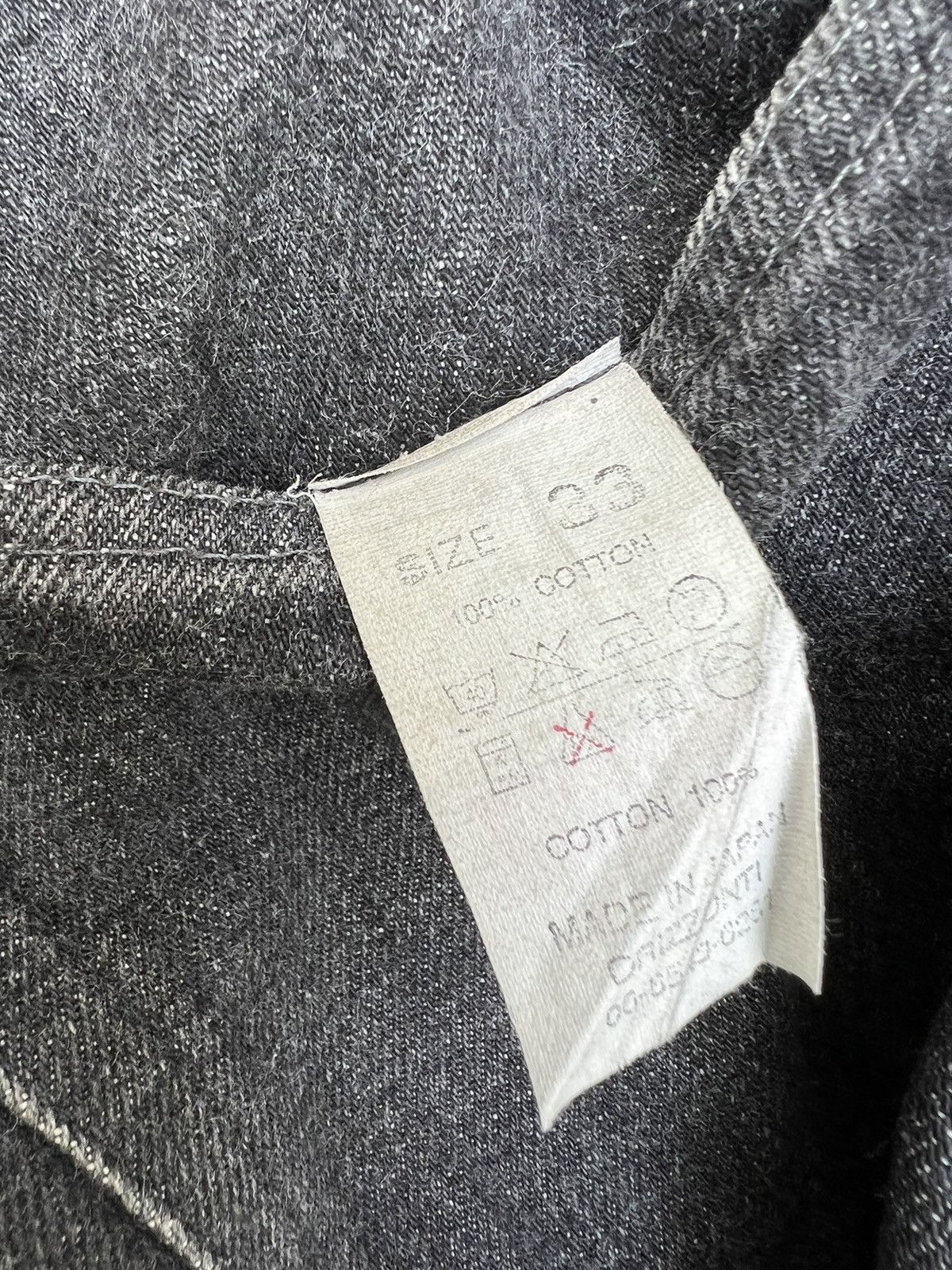 Denime VTG DENIME Orizzonti Japan Fade Black Denim Selvedge Jeans Size US 33 - 15 Thumbnail