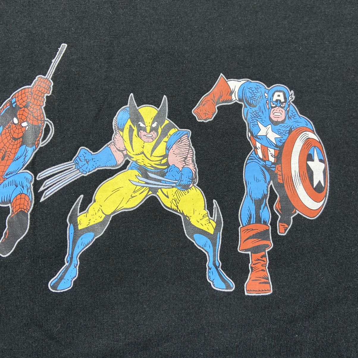 Marvel Comics × Vintage Vintage Marvel Comics T-Shirt Hulk Spider Man Wolverine Cap Size US L / EU 52-54 / 3 - 5 Thumbnail