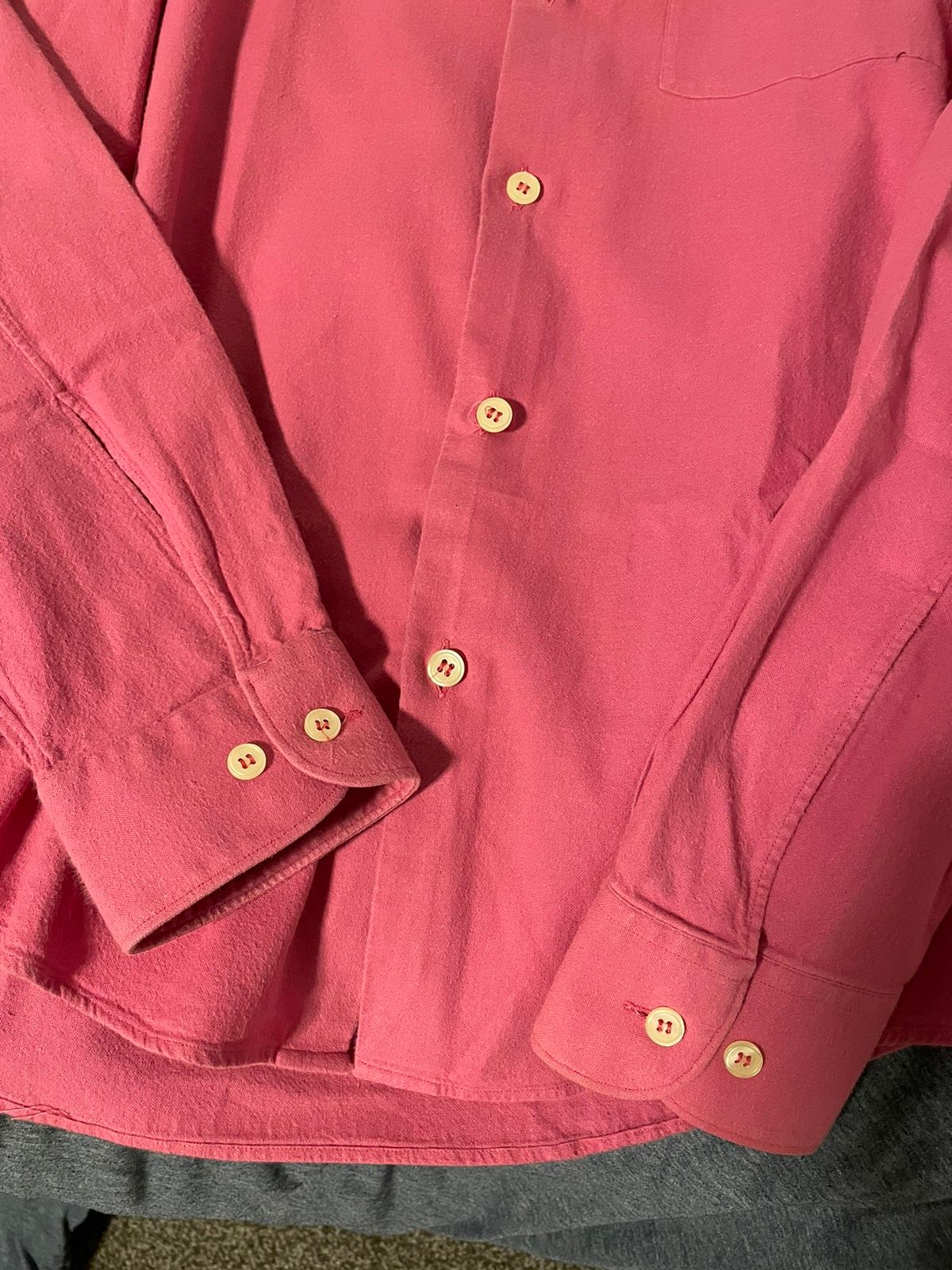 Helmut Lang Early 2000's Pink Brushed Cotton Classic Shirt Size US S / EU 44-46 / 1 - 3 Thumbnail