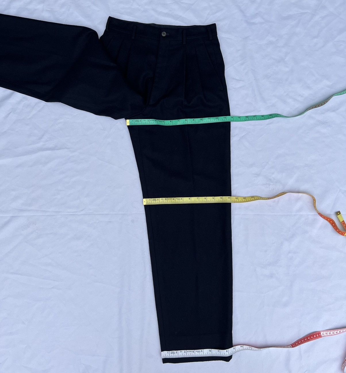 Comme des Garcons Homme Archive 1988 CDGH Japan Navy Blue Gabardine Trouser Pant Size US 30 / EU 46 - 16 Thumbnail