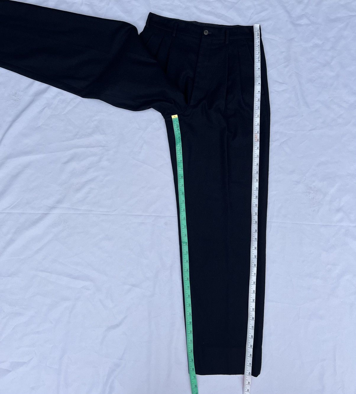 Comme des Garcons Homme Archive 1988 CDGH Japan Navy Blue Gabardine Trouser Pant Size US 30 / EU 46 - 17 Thumbnail