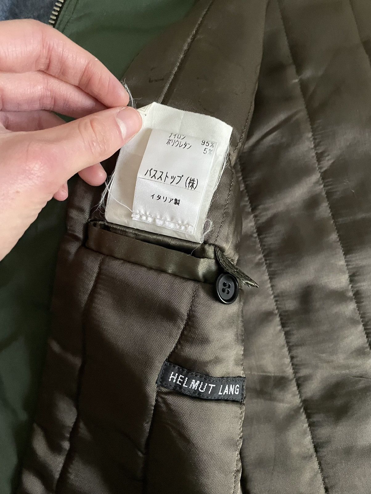 Helmut Lang AW1996 Two-Pocket Ballistic Nylon Blouson Green Size US M / EU 48-50 / 2 - 12 Thumbnail