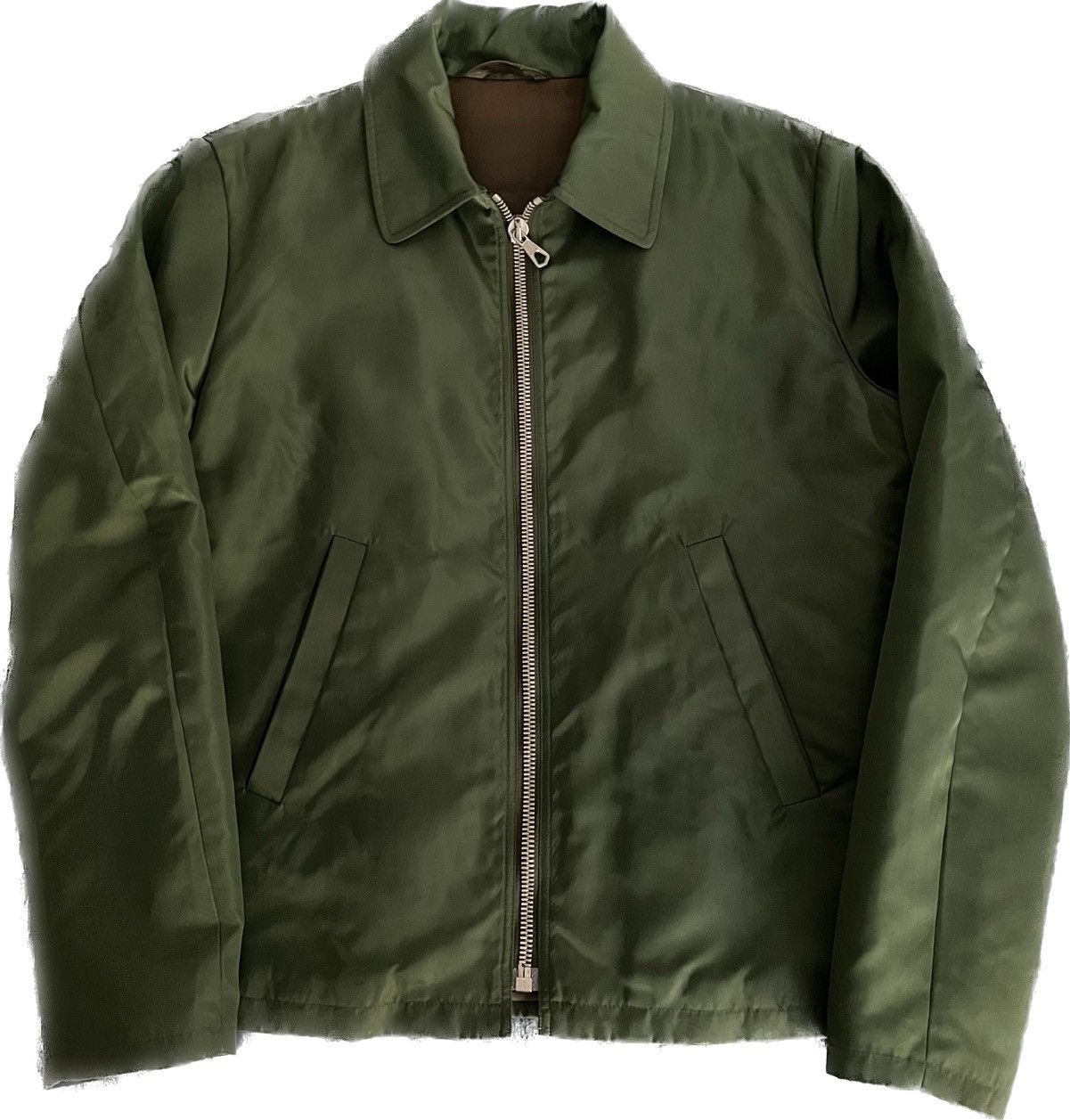 Helmut Lang AW1996 Two-Pocket Ballistic Nylon Blouson Green Size US M / EU 48-50 / 2 - 2 Thumbnail