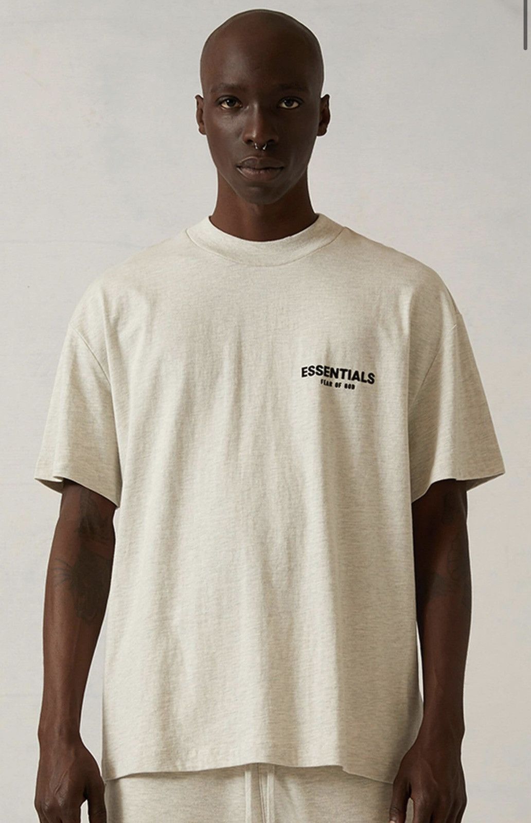 FOG × Fear of God × Pacsun FoG - Essentials Fear Of God Light Oatmeal T-Shirt Sz Small Size US S / EU 44-46 / 1 - 9 Thumbnail