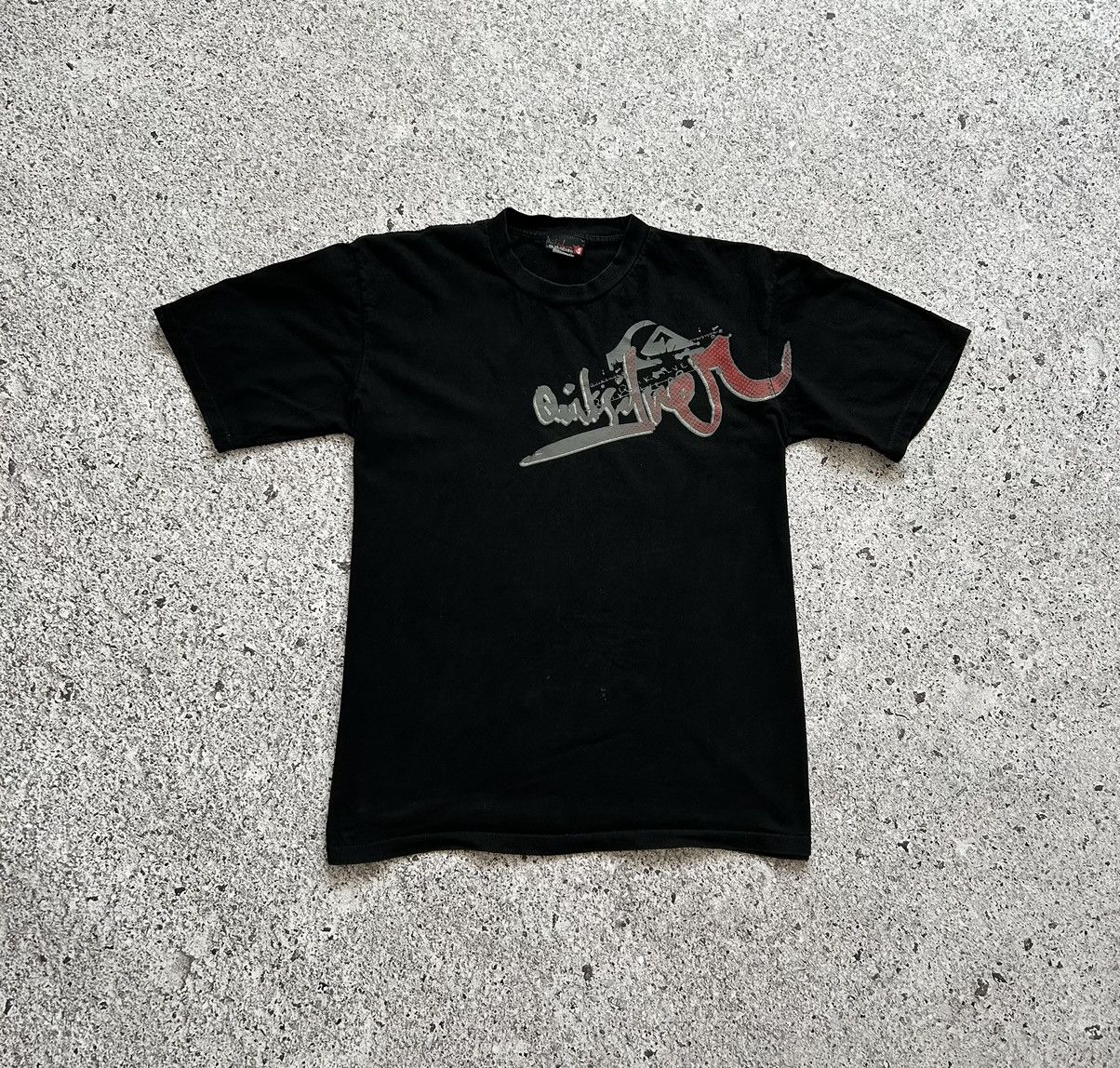 Quiksilver × Vintage Vintage 90s Quiksilver Big Graphic Center Logo T-shirt Size US XL / EU 56 / 4 - 1 Thumbnail