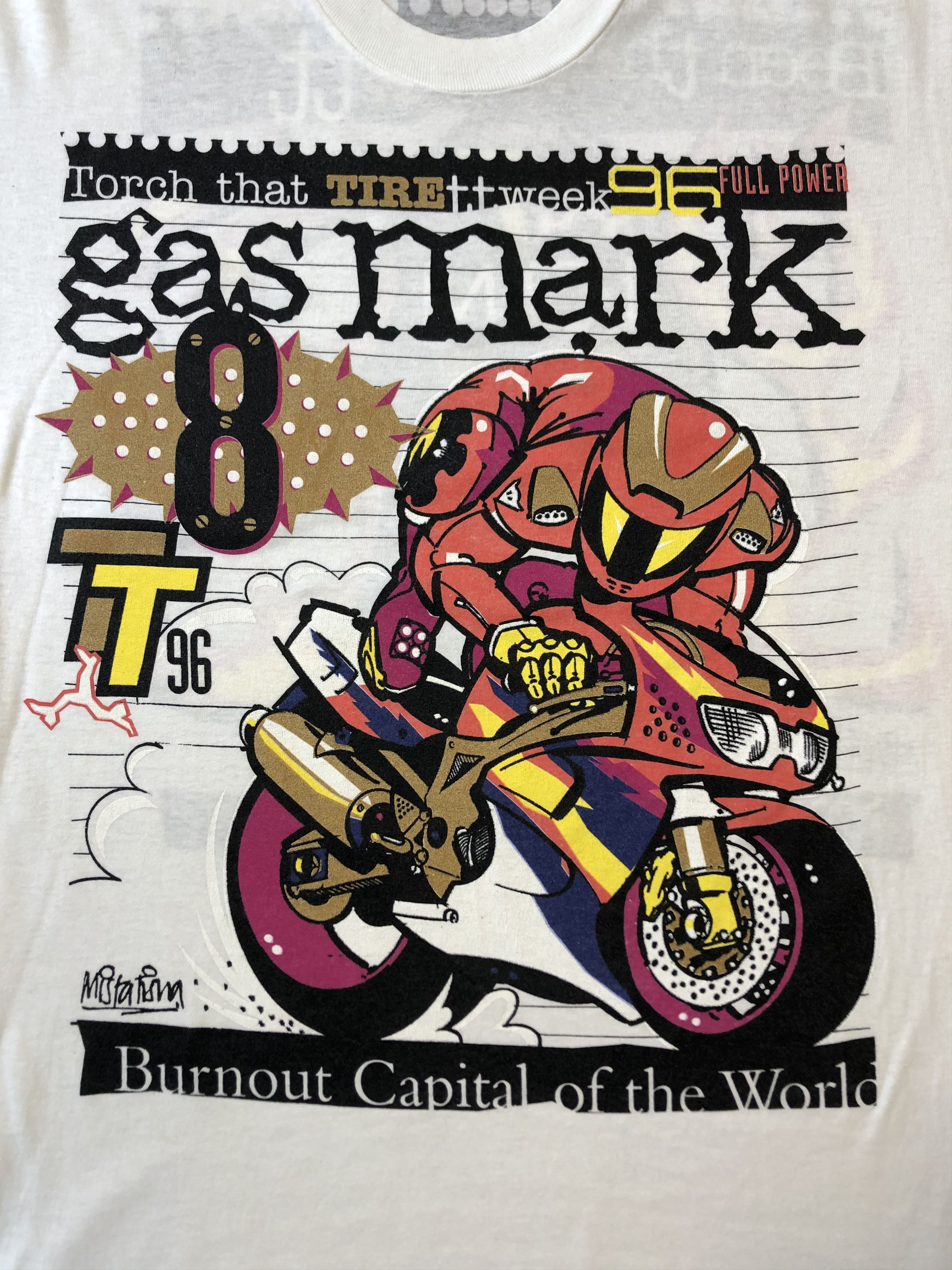 NASCAR × Vintage Vintage Gas Mark Racing Senna Martin Tee Y2K Hype Size US L / EU 52-54 / 3 - 3 Thumbnail