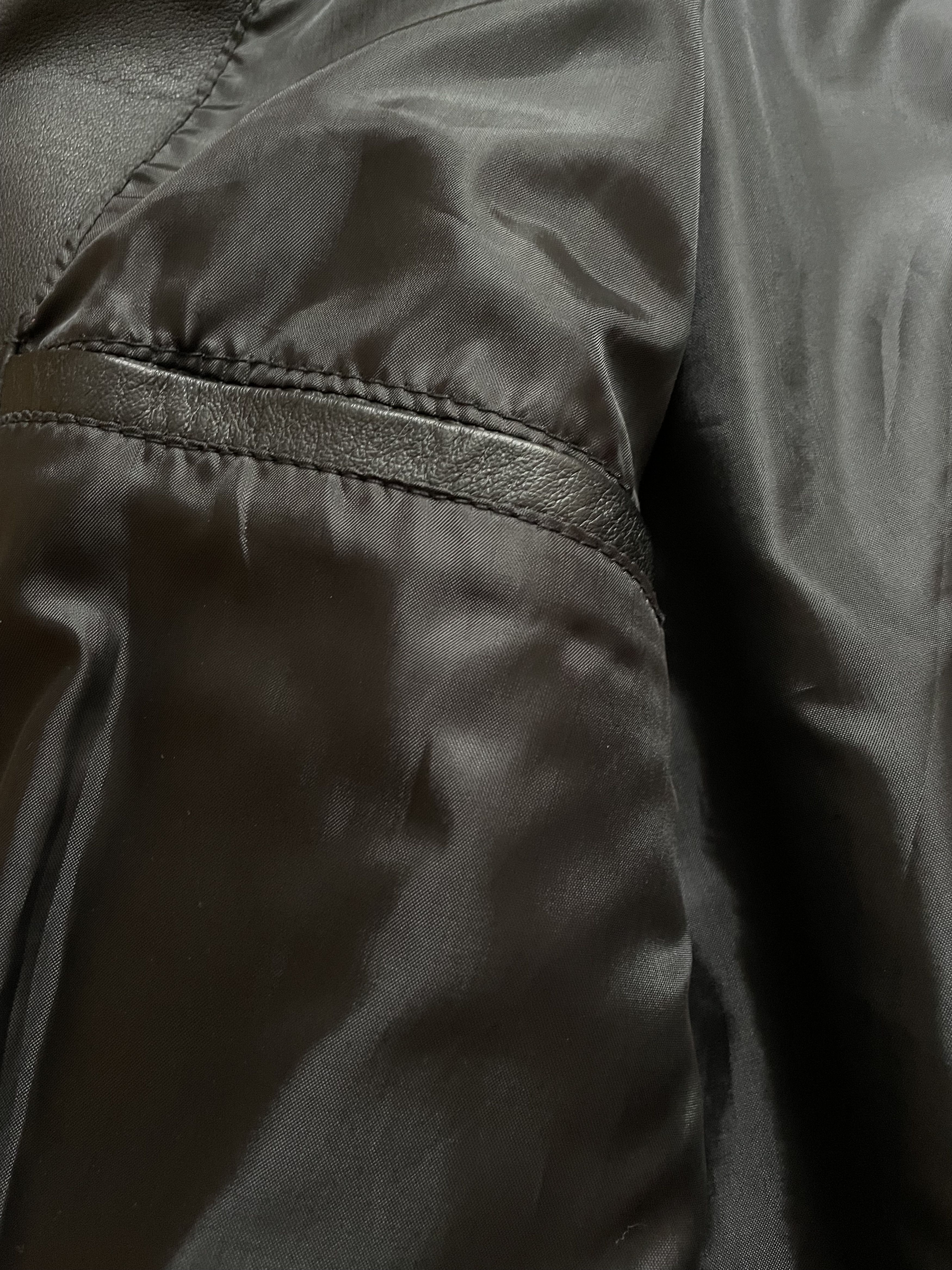 Vintage Vintage Genuine Leather Vest Rare Jacket Black Avant Garde Size US XL / EU 56 / 4 - 9 Thumbnail