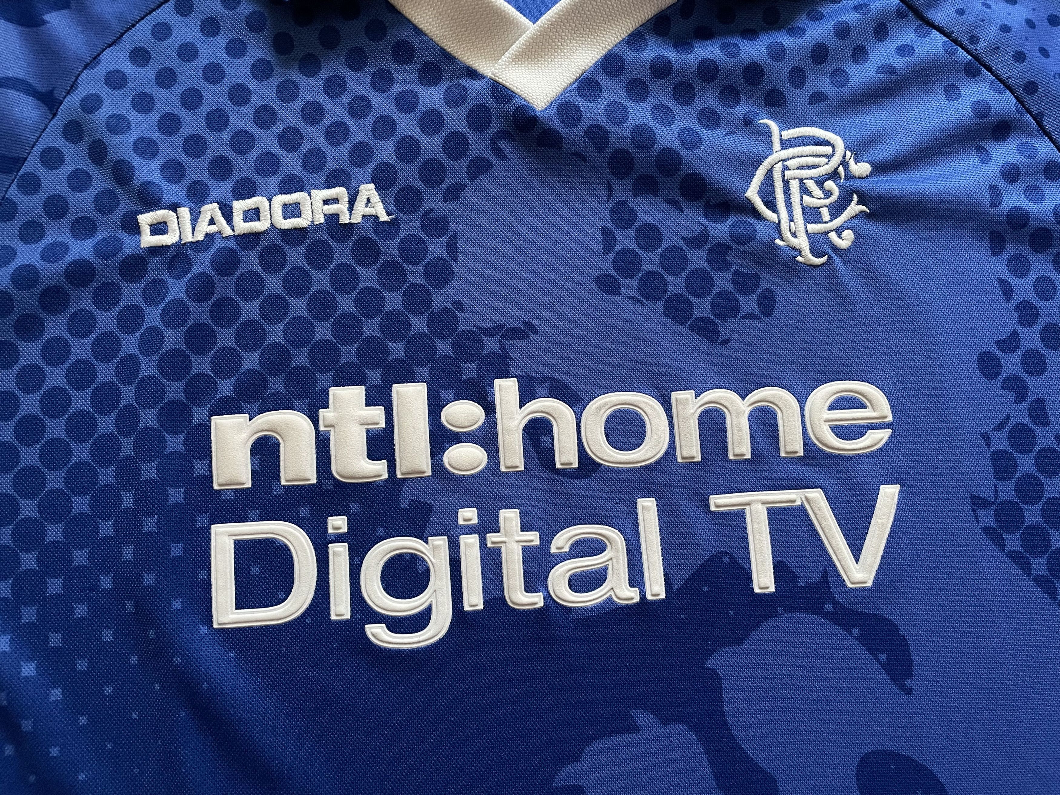Diadora × Vintage Rangers football shirt 2002 Soccer Tee Rare Y2K Sport Hype Size US L / EU 52-54 / 3 - 3 Thumbnail