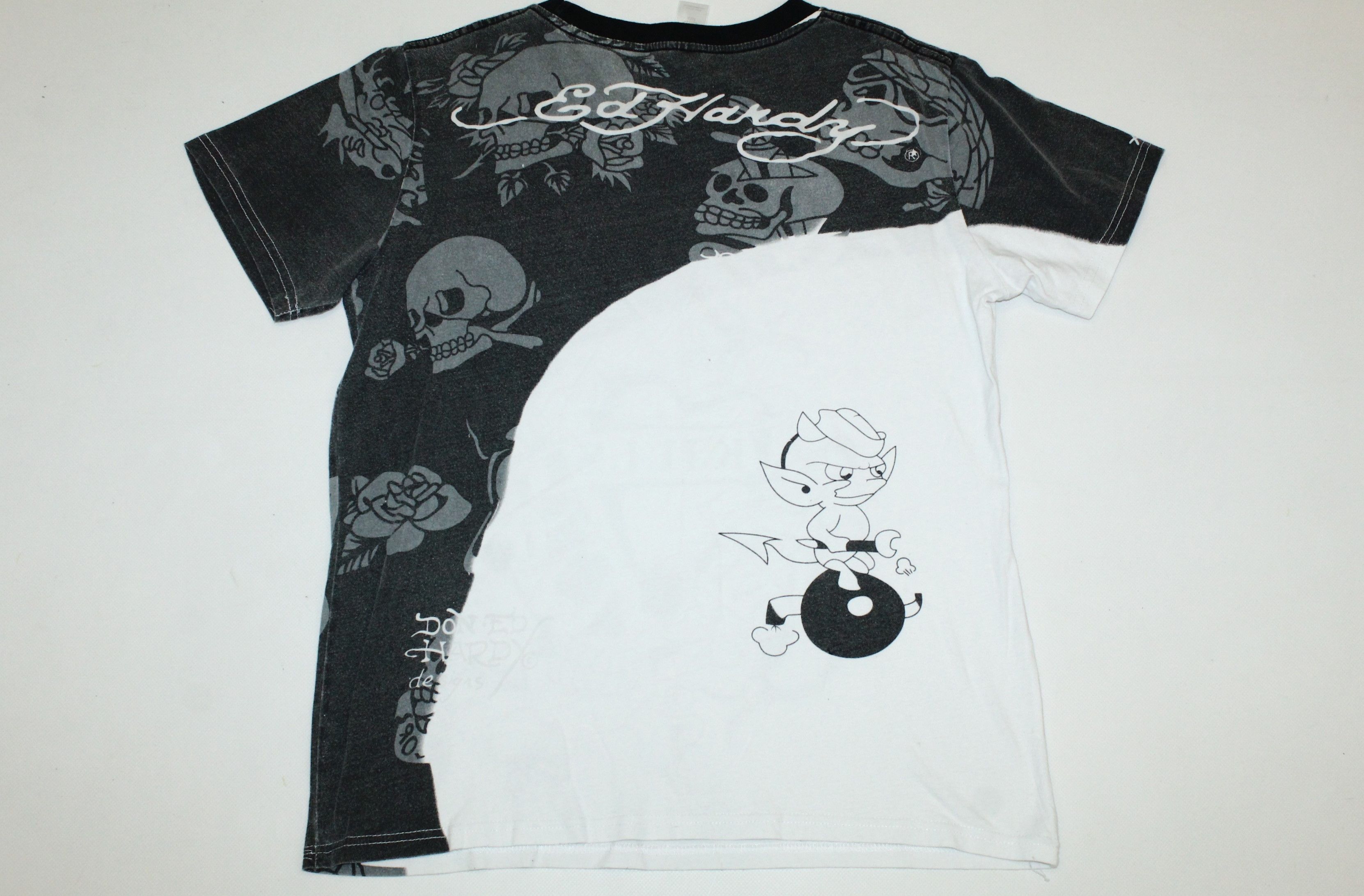 Christian Audigier 🔥 VTG 🔥 Ed Hardy Christian Audigier Colorless T-shirt Size US S / EU 44-46 / 1 - 5 Thumbnail