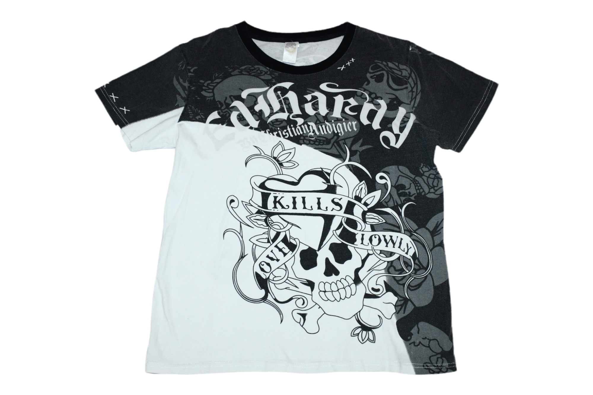 Christian Audigier 🔥 VTG 🔥 Ed Hardy Christian Audigier Colorless T-shirt Size US S / EU 44-46 / 1 - 1 Thumbnail