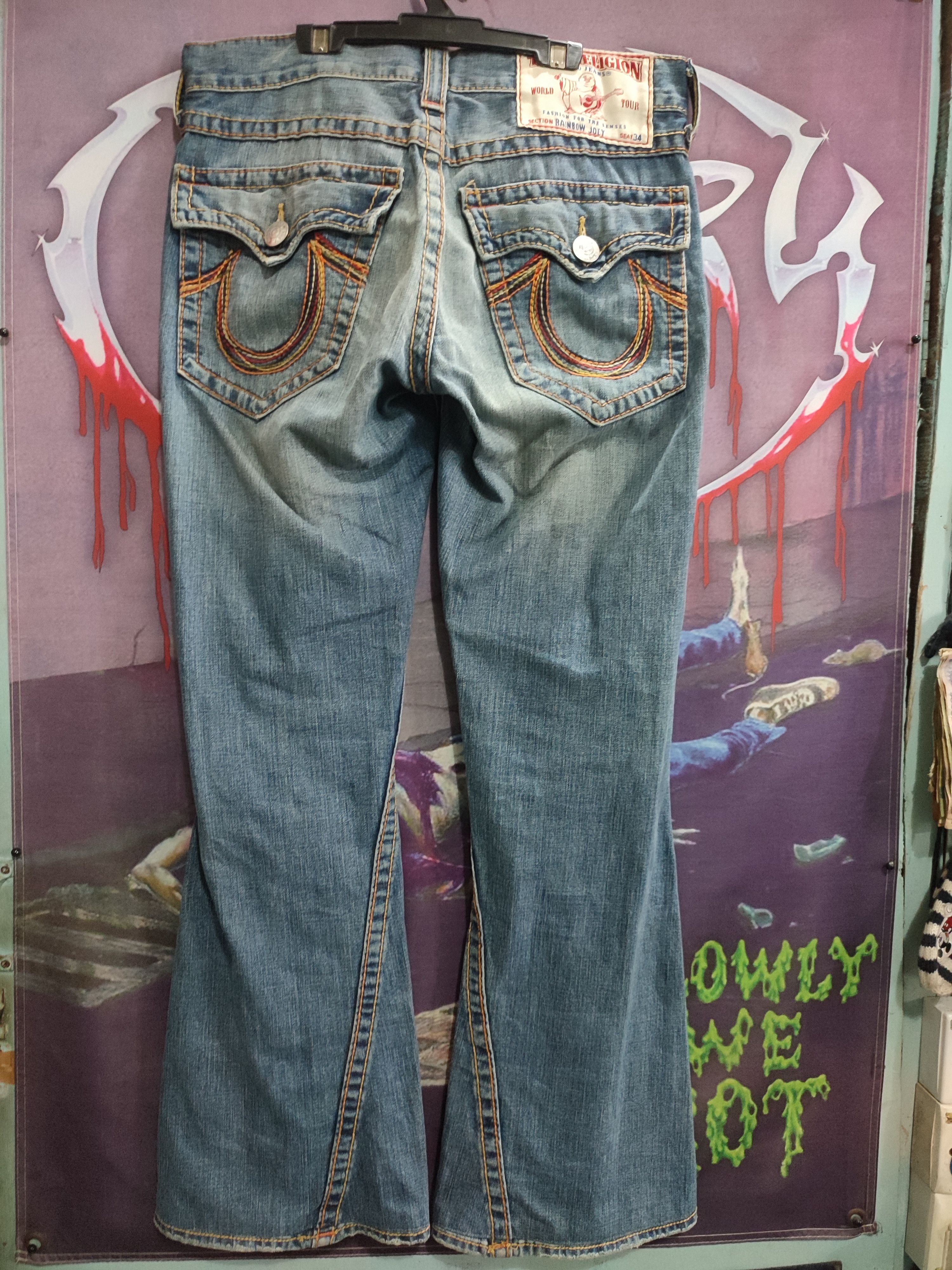 トゥルーレリジョン RAINBOW JOEY レインボーステッチ 29×33 トゥルーレリジョン RAINBOW JOEY レインボーステッチ 29×33 トゥルー