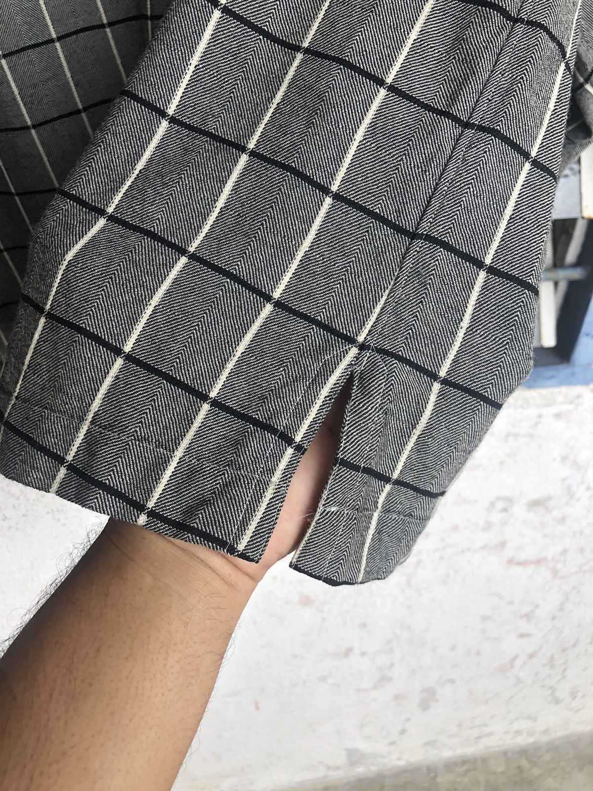 Burberry Vintage Burberry London Gingham Wool Oversize Shirts Size L / US 10 / IT 46 - 14 Thumbnail