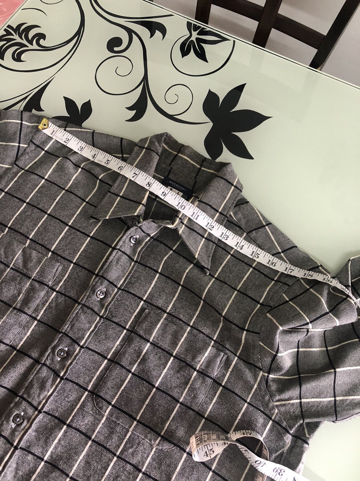 Burberry Vintage Burberry London Gingham Wool Oversize Shirts Size L / US 10 / IT 46 - 18 Thumbnail