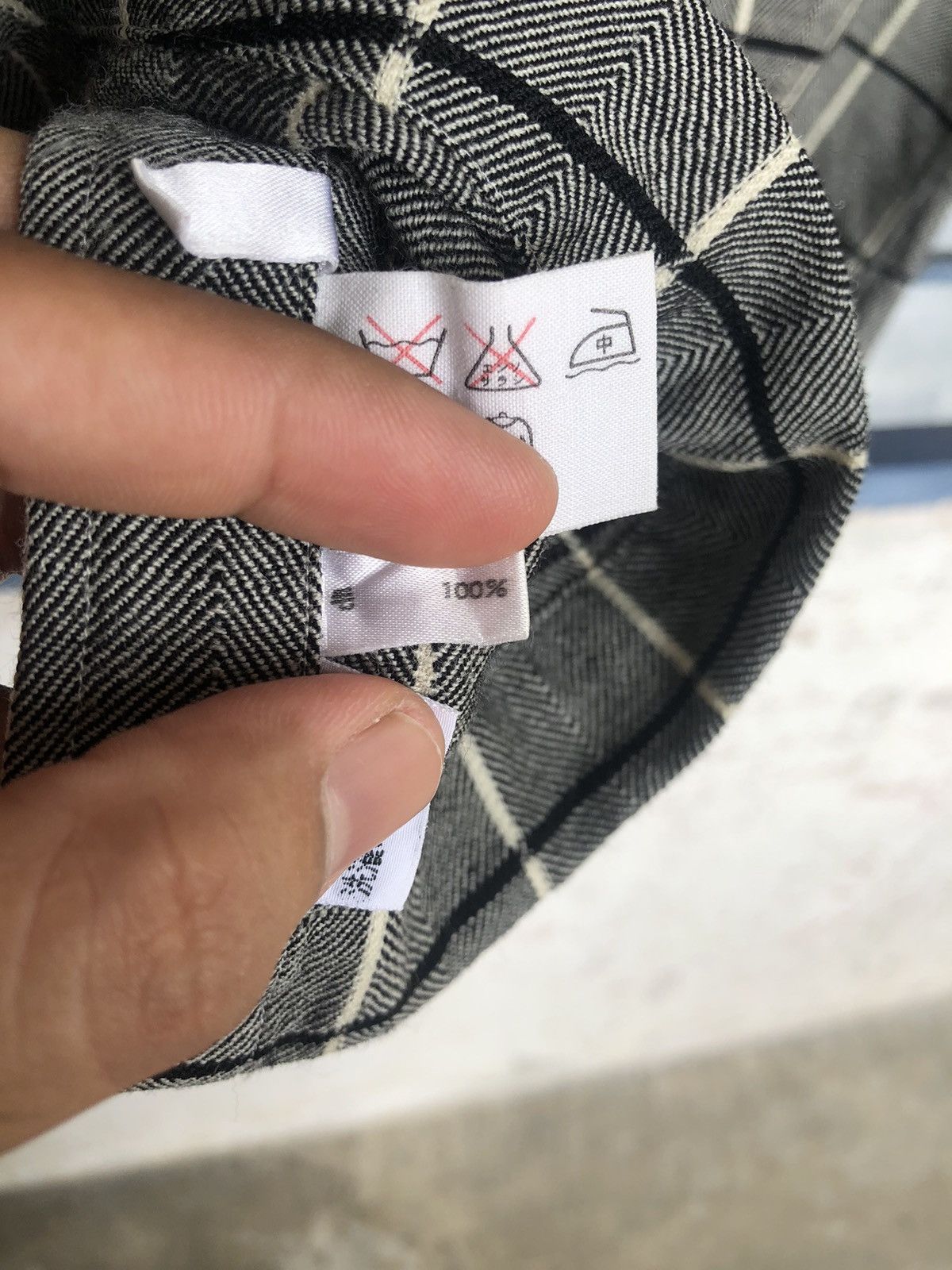 Burberry Vintage Burberry London Gingham Wool Oversize Shirts Size L / US 10 / IT 46 - 6 Thumbnail