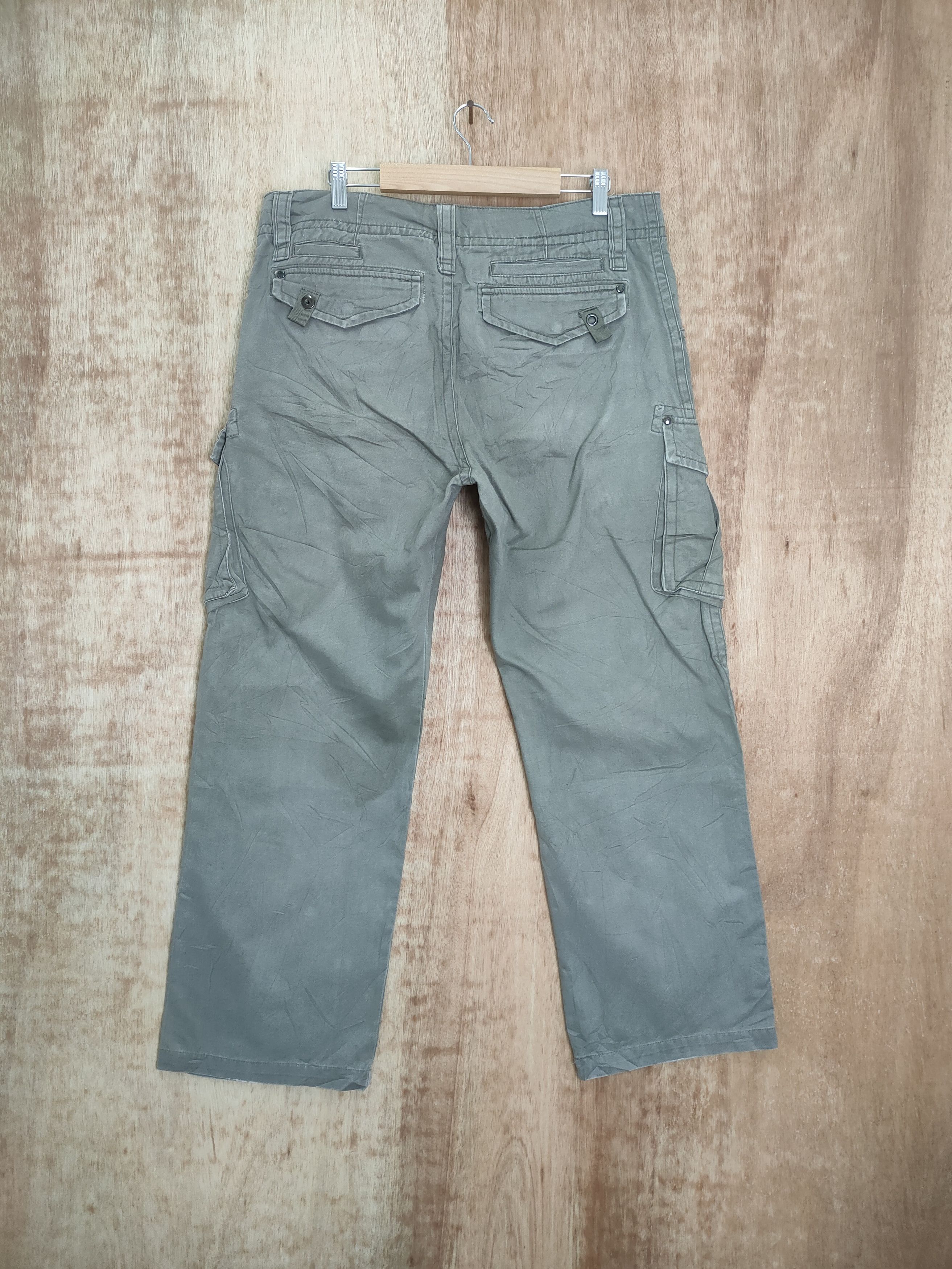 Japanese Brand VINTAGE VILLAND GREY BAGGY CARGO PANTS Size US 34 / EU 50 - 6 Thumbnail