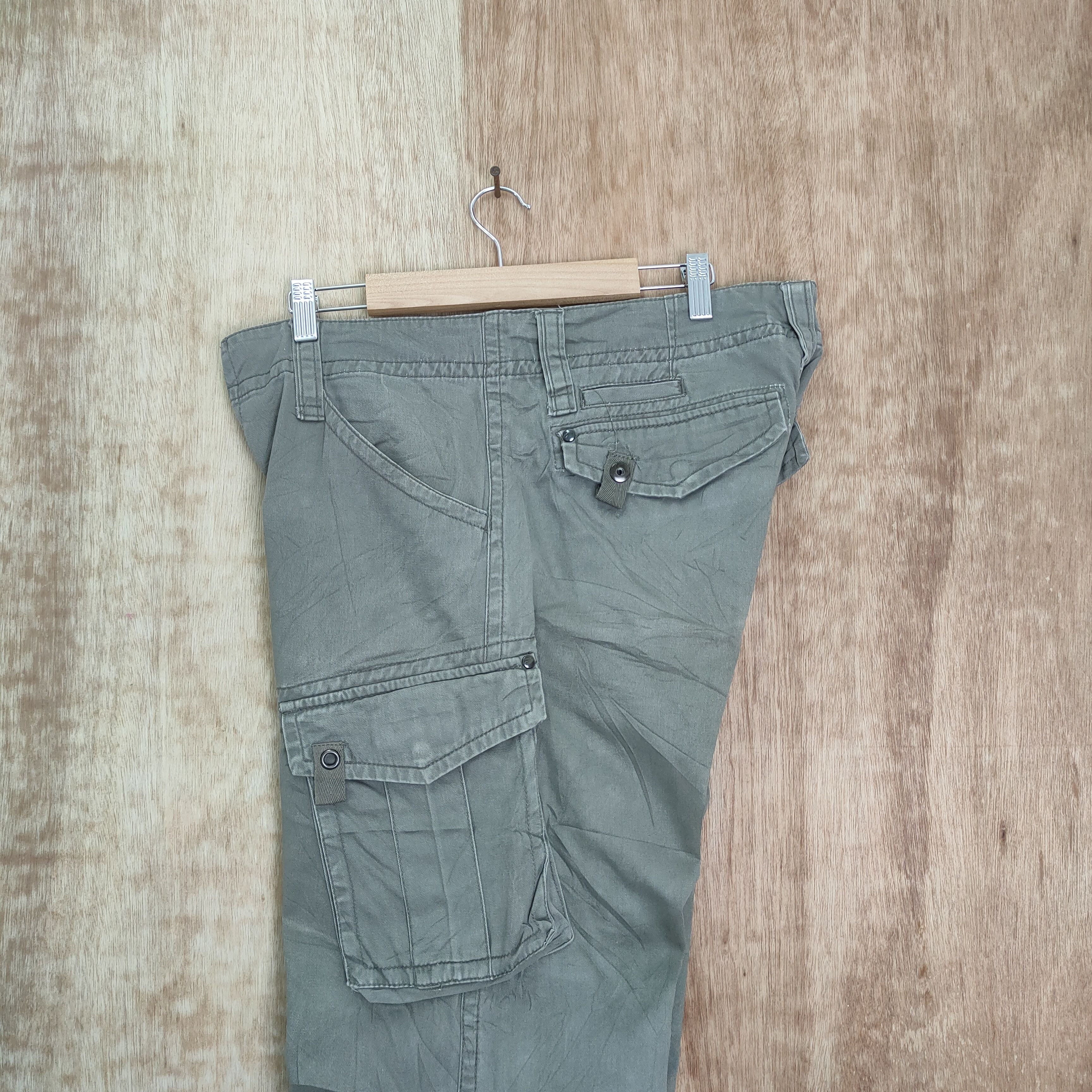 Japanese Brand VINTAGE VILLAND GREY BAGGY CARGO PANTS Size US 34 / EU 50 - 10 Thumbnail
