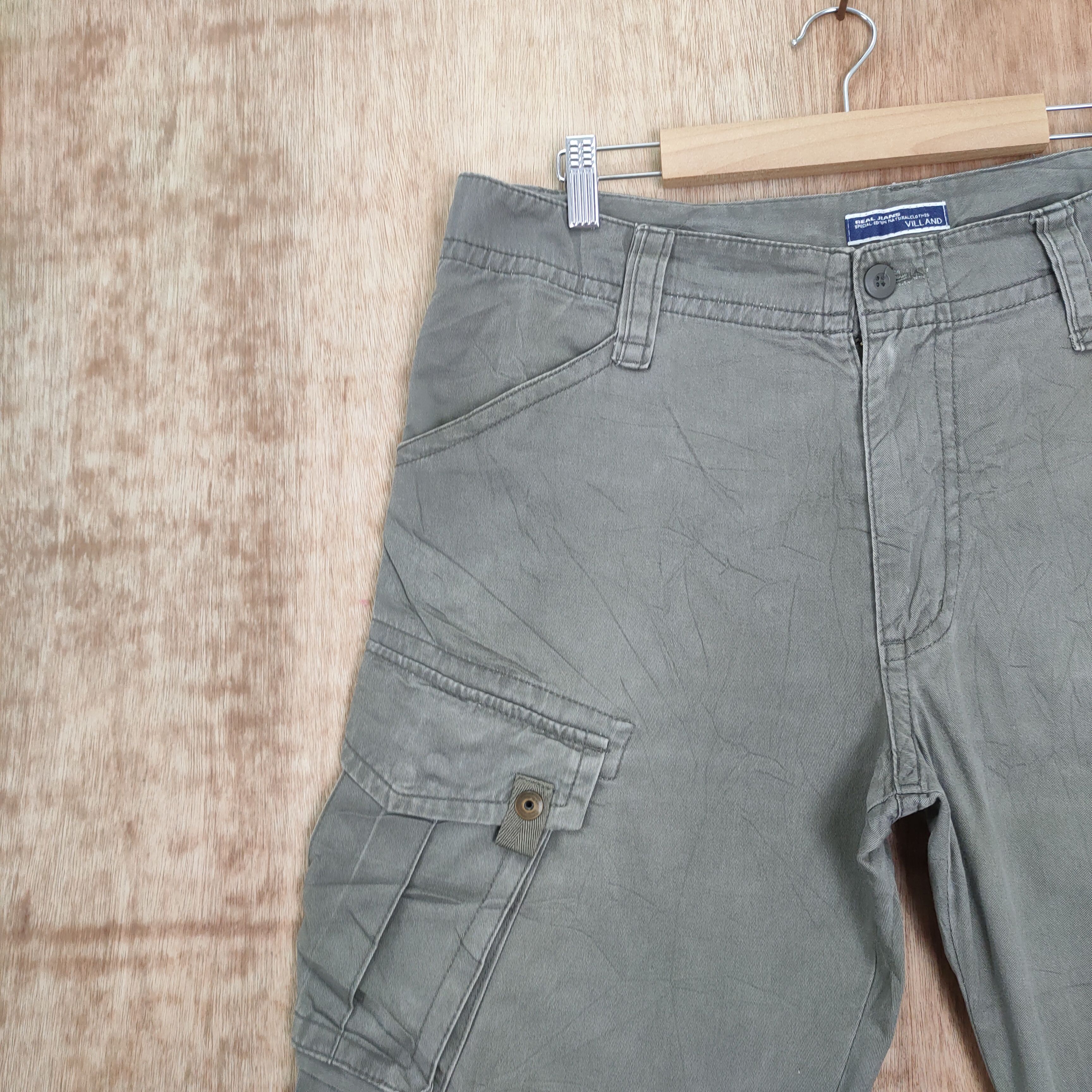 Japanese Brand VINTAGE VILLAND GREY BAGGY CARGO PANTS Size US 34 / EU 50 - 12 Thumbnail