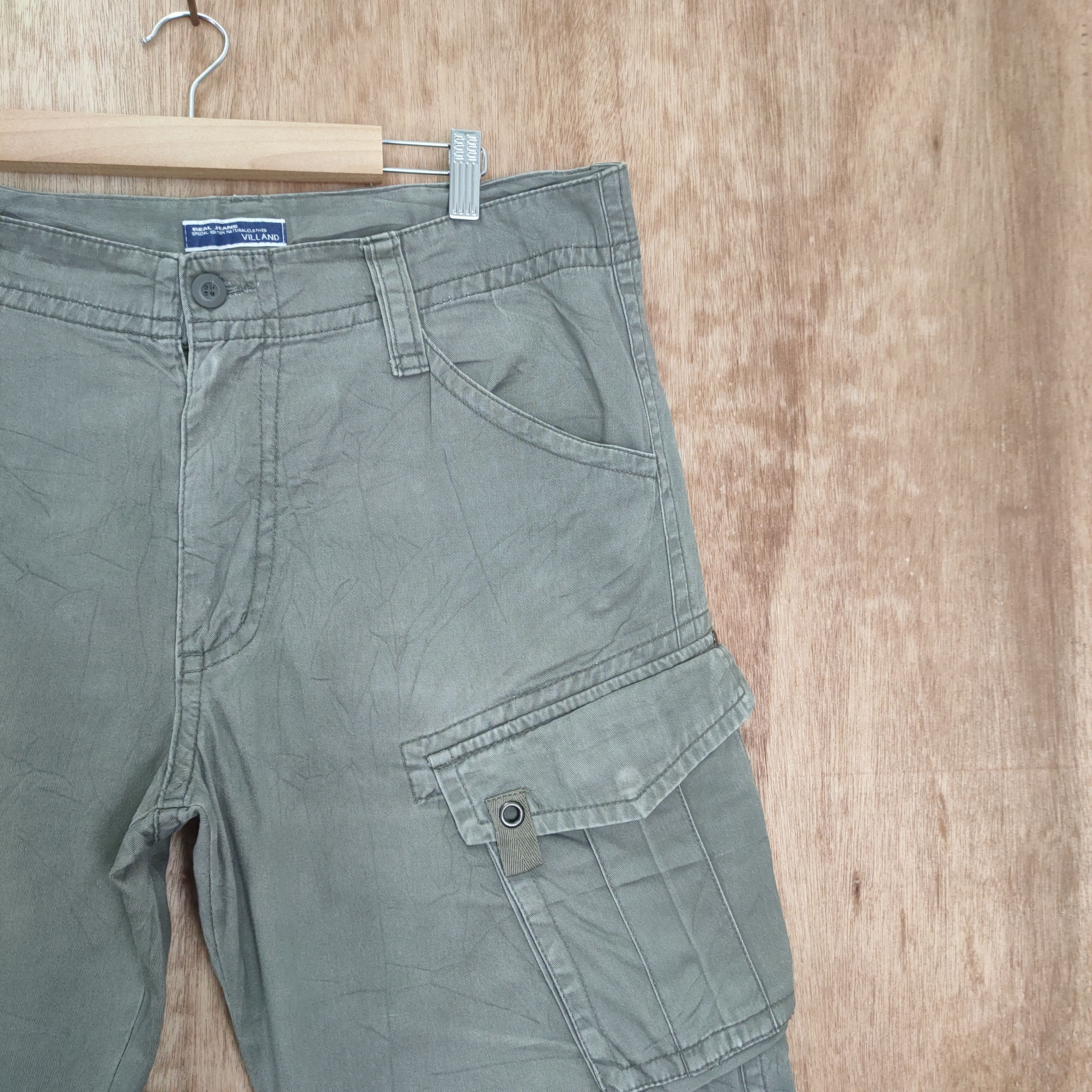 Japanese Brand VINTAGE VILLAND GREY BAGGY CARGO PANTS Size US 34 / EU 50 - 13 Thumbnail