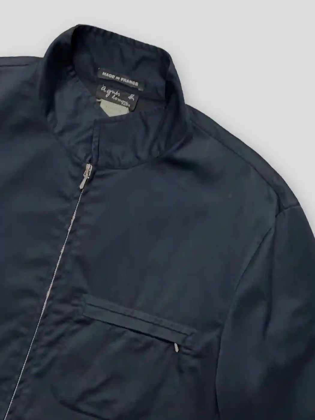 Vintage Agnes B. Homme Paris Cotton Blouson Jacket Riri Zip