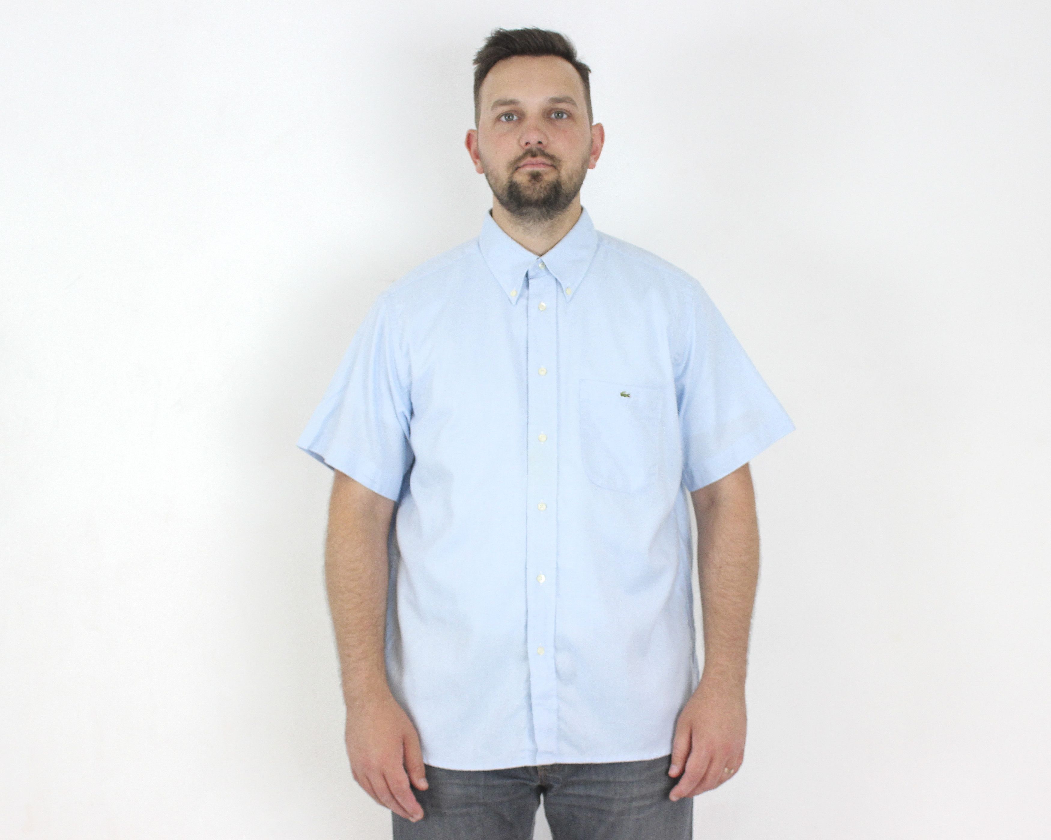 Lacoste × Vintage Devanlay XL Formal Shirt EU 44 Short Sleeve Casual Top Size US XL / EU 56 / 4 - 2 Thumbnail