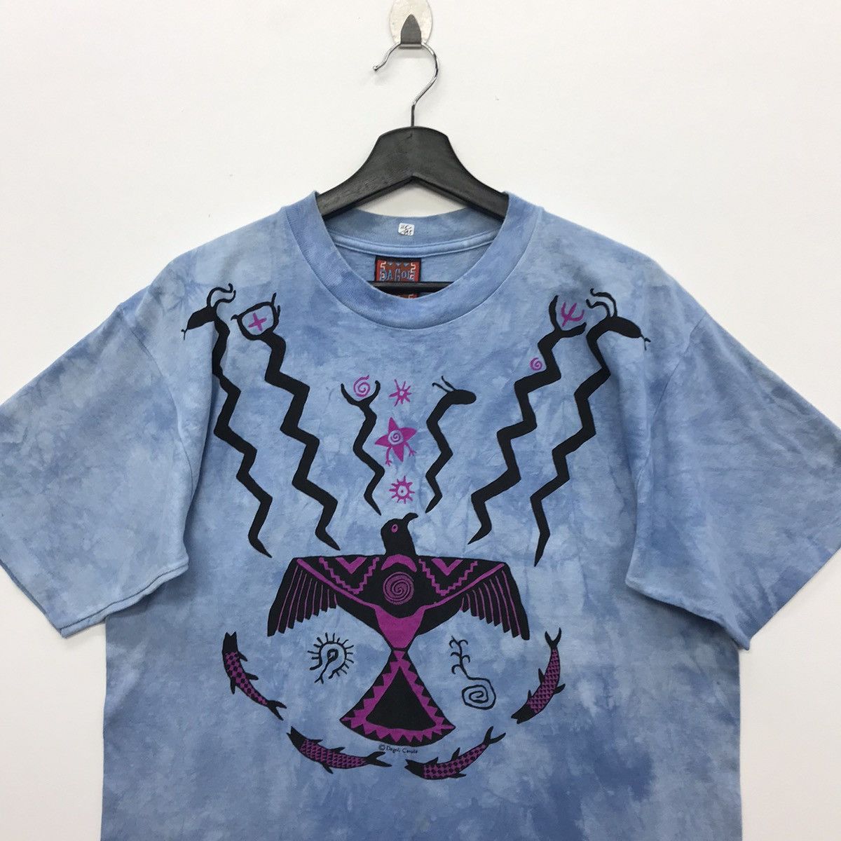 Vintage Rare!! Vintage Dagoli Art Animal Graphic Tee Tye Dye Size US L / EU 52-54 / 3 - 3 Thumbnail