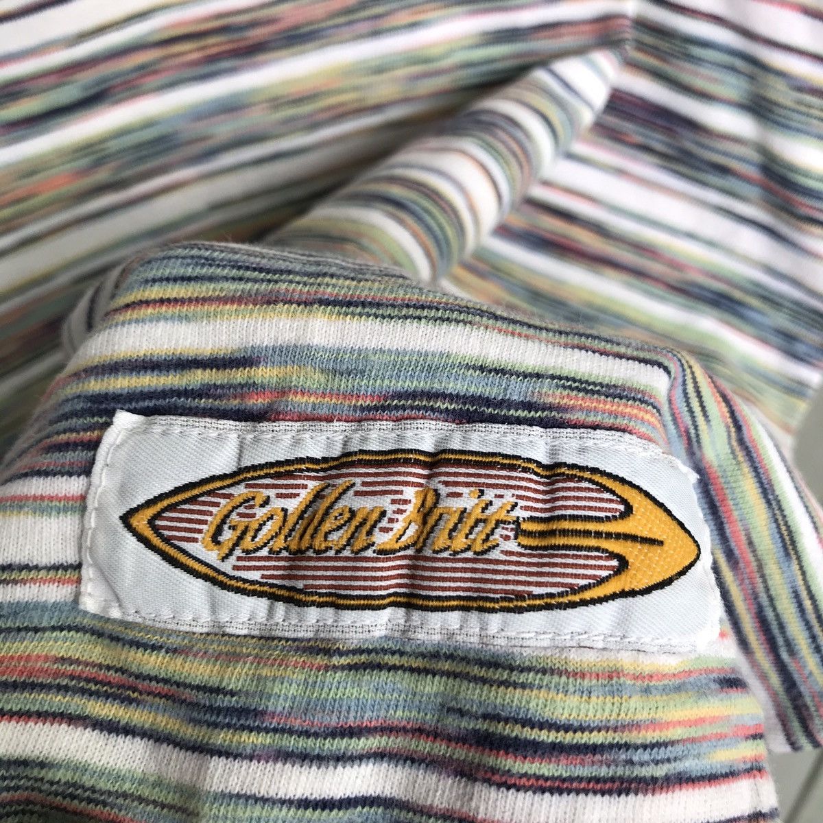 Solid and Striped × Vintage *🔥Vintage GOLDEN BRITT stripes tees 90s made in usa Size US L / EU 52-54 / 3 - 8 Thumbnail