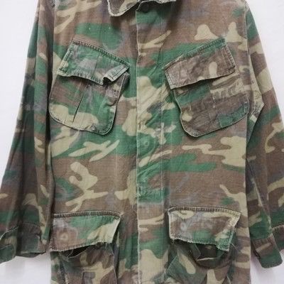 Japanese Brand × Vintage Vintage military camouflage jacket military wear Size US S / EU 44-46 / 1 - 3 Thumbnail