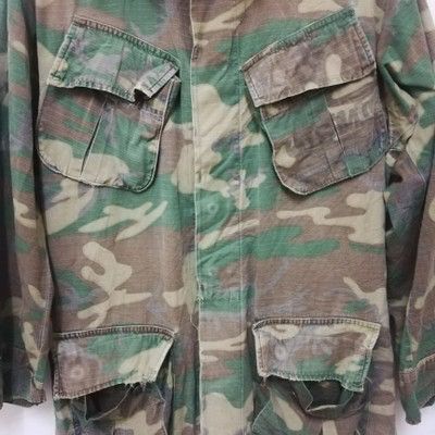 Japanese Brand × Vintage Vintage military camouflage jacket military wear Size US S / EU 44-46 / 1 - 4 Thumbnail