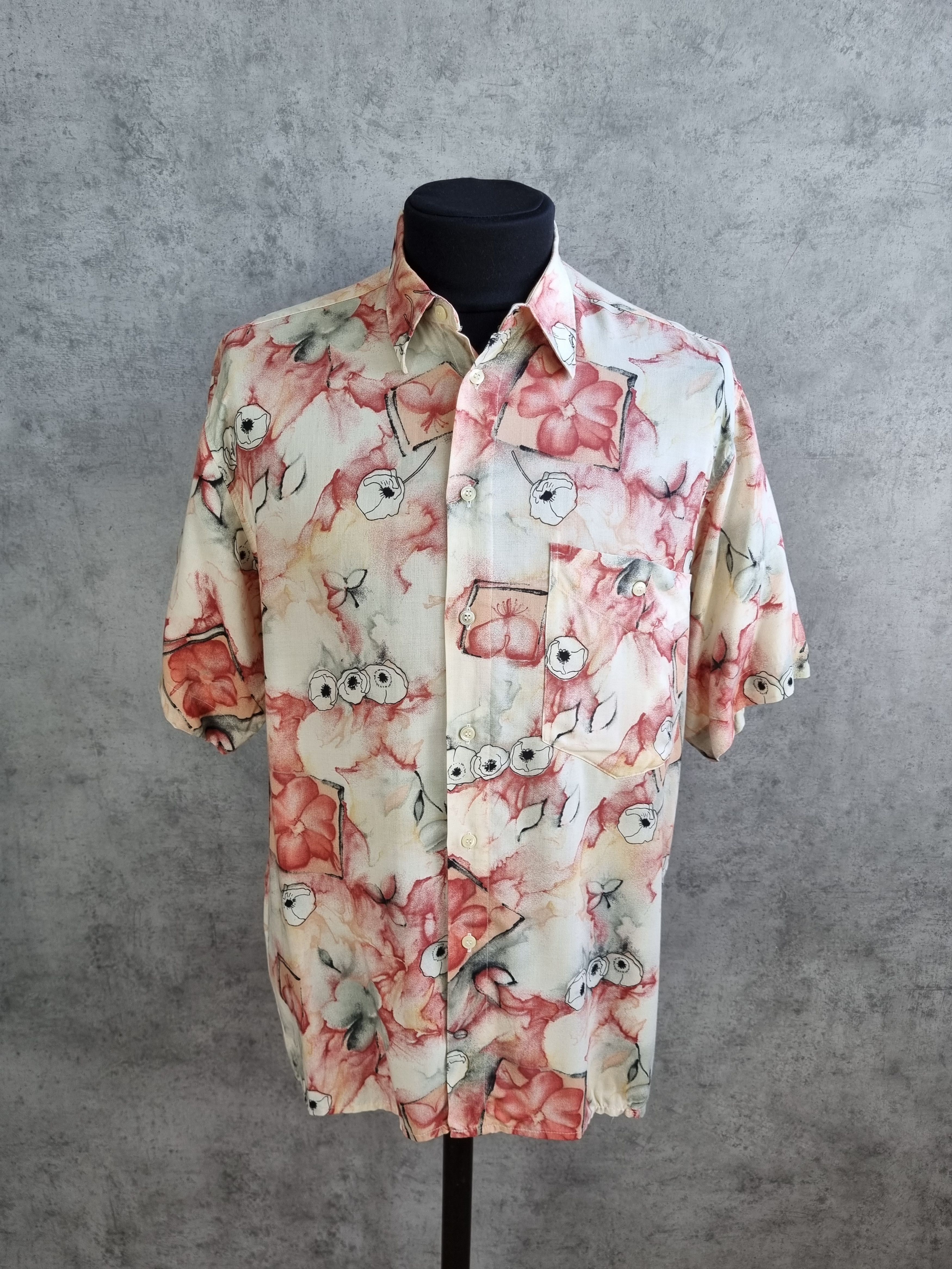 Cowboy Equipment 90s Golfer's Painting Hawaiian Shirt Dries Van Noten Style Size US M / EU 48-50 / 2 - 1 Thumbnail