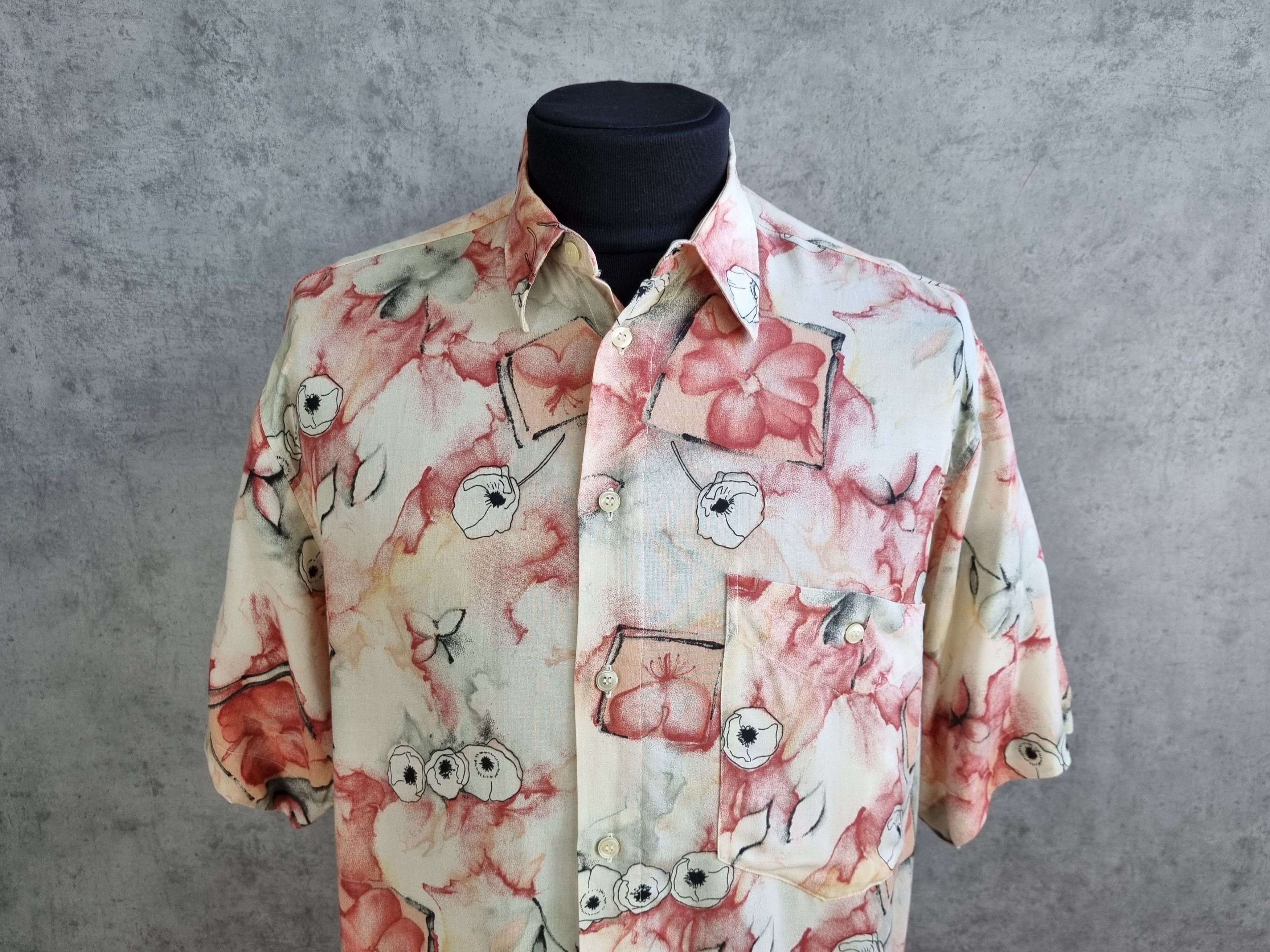 Cowboy Equipment 90s Golfer's Painting Hawaiian Shirt Dries Van Noten Style Size US M / EU 48-50 / 2 - 2 Thumbnail