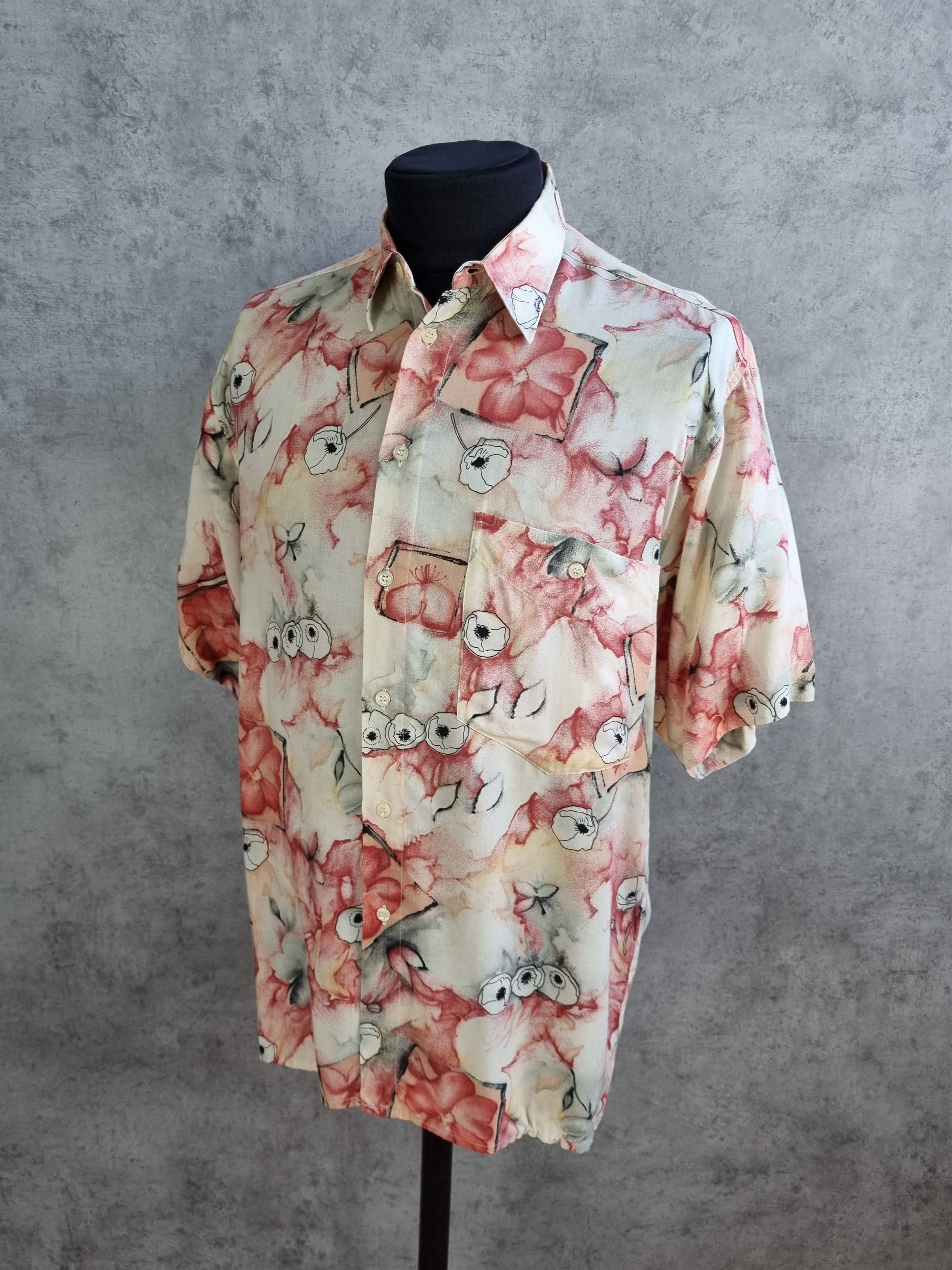 Cowboy Equipment 90s Golfer's Painting Hawaiian Shirt Dries Van Noten Style Size US M / EU 48-50 / 2 - 3 Thumbnail