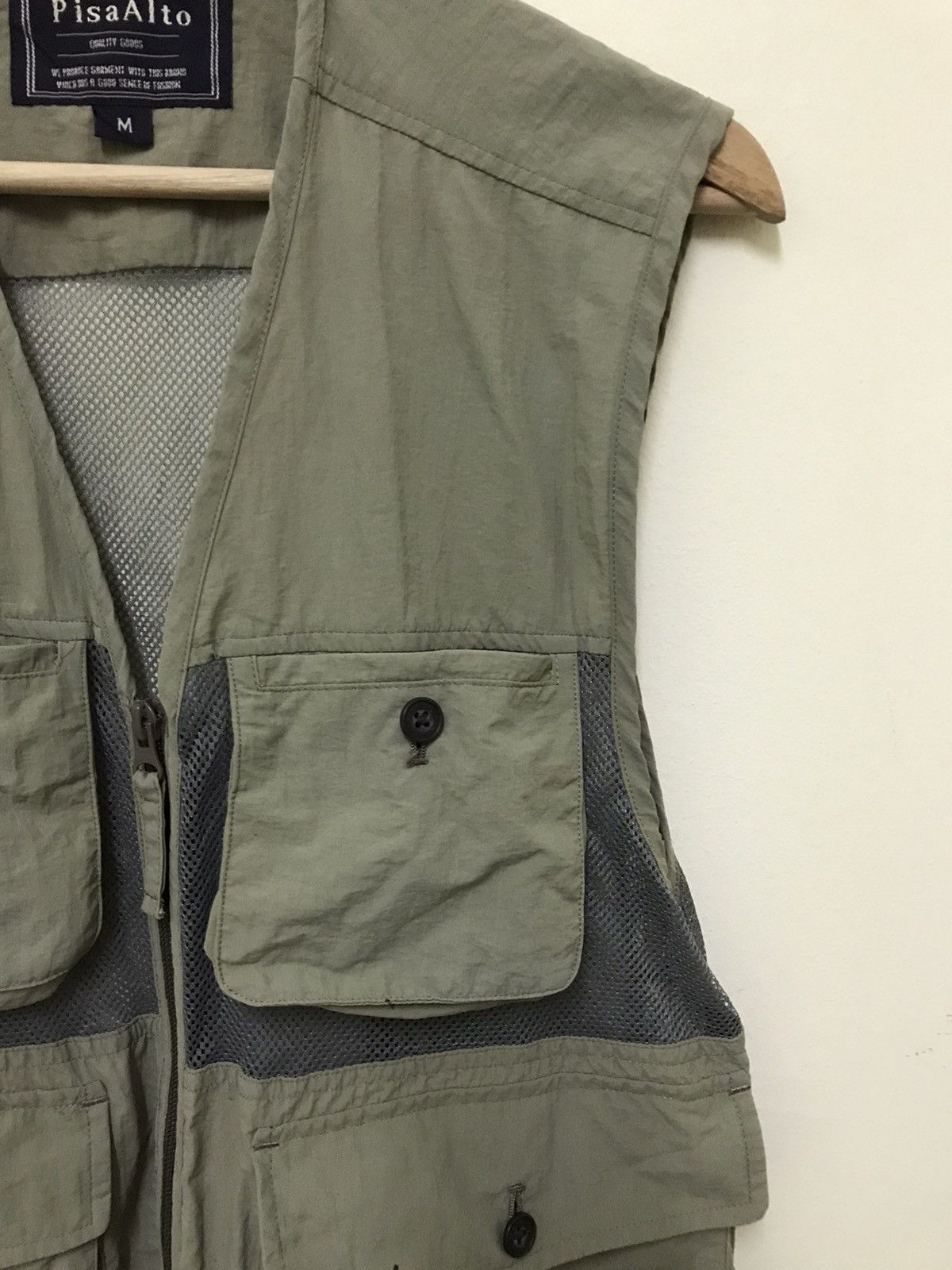 Japanese Brand Pisa Alto Streetwear Tactical Multi Pocket Cargo Vest Size US M / EU 48-50 / 2 - 2 Thumbnail