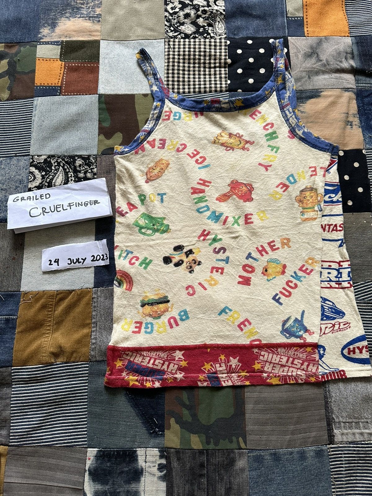 Hysteric Glamour × Japanese Brand Vintage Iconic Hysteric Glamour Art Sleeveless Size S / US 4 / IT 40 - 12 Thumbnail