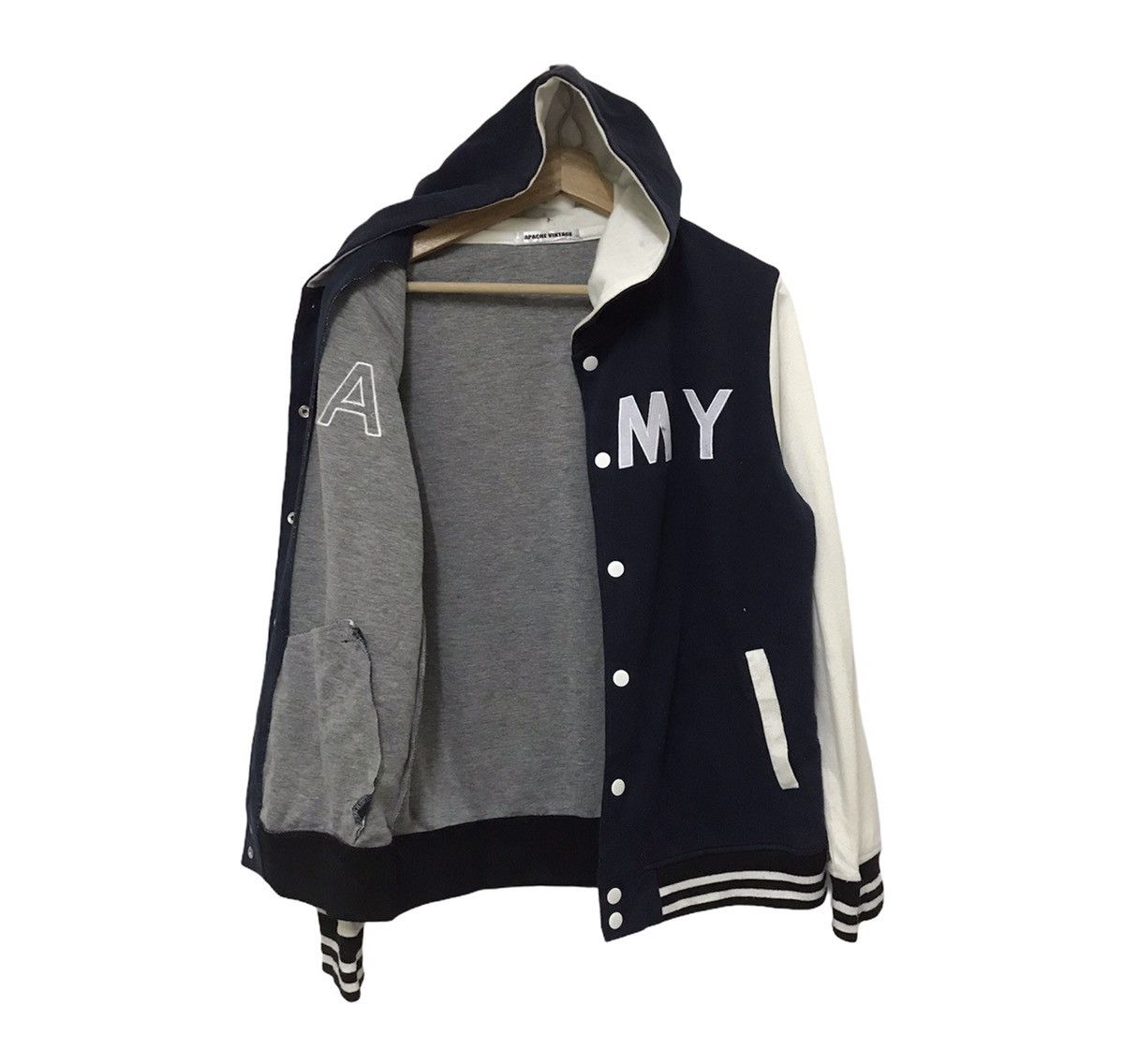 Japanese Brand Apache Vintage Varsity Hoodie Jacket Size US M / EU 48-50 / 2 - 2 Thumbnail