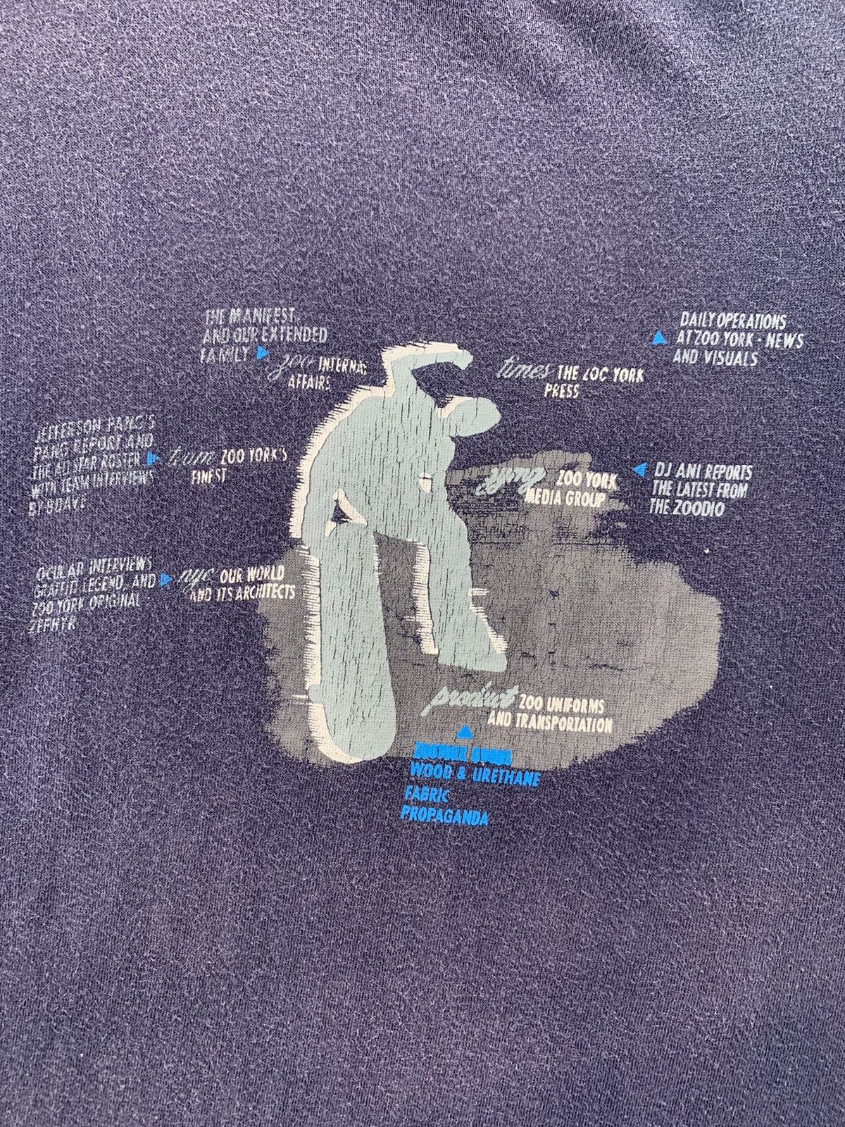 Zoo York Vintage 90s Zoo York Skateboard T-Shirt Size US L / EU 52-54 / 3 - 4 Thumbnail
